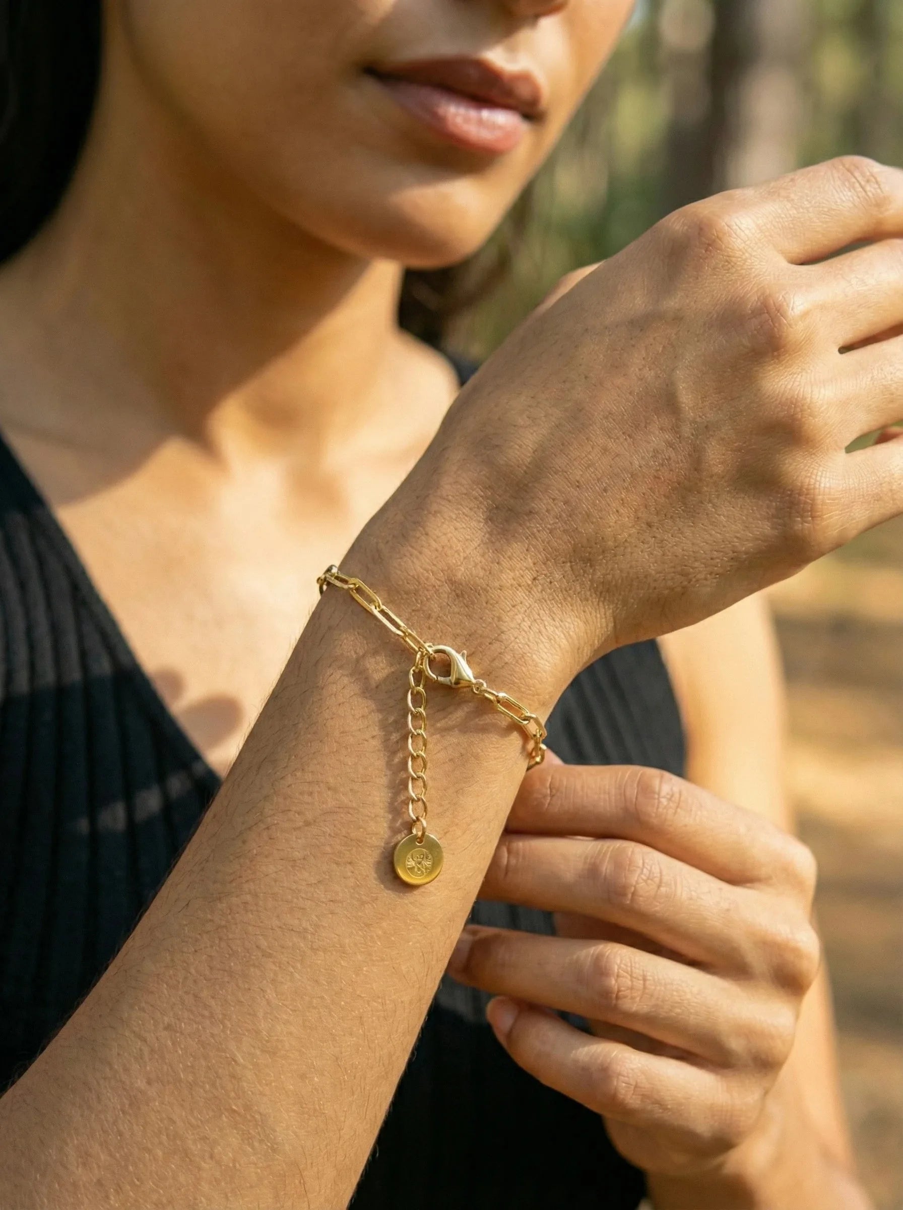 Elongated Link Edelstahl Armband - Produktbild 3