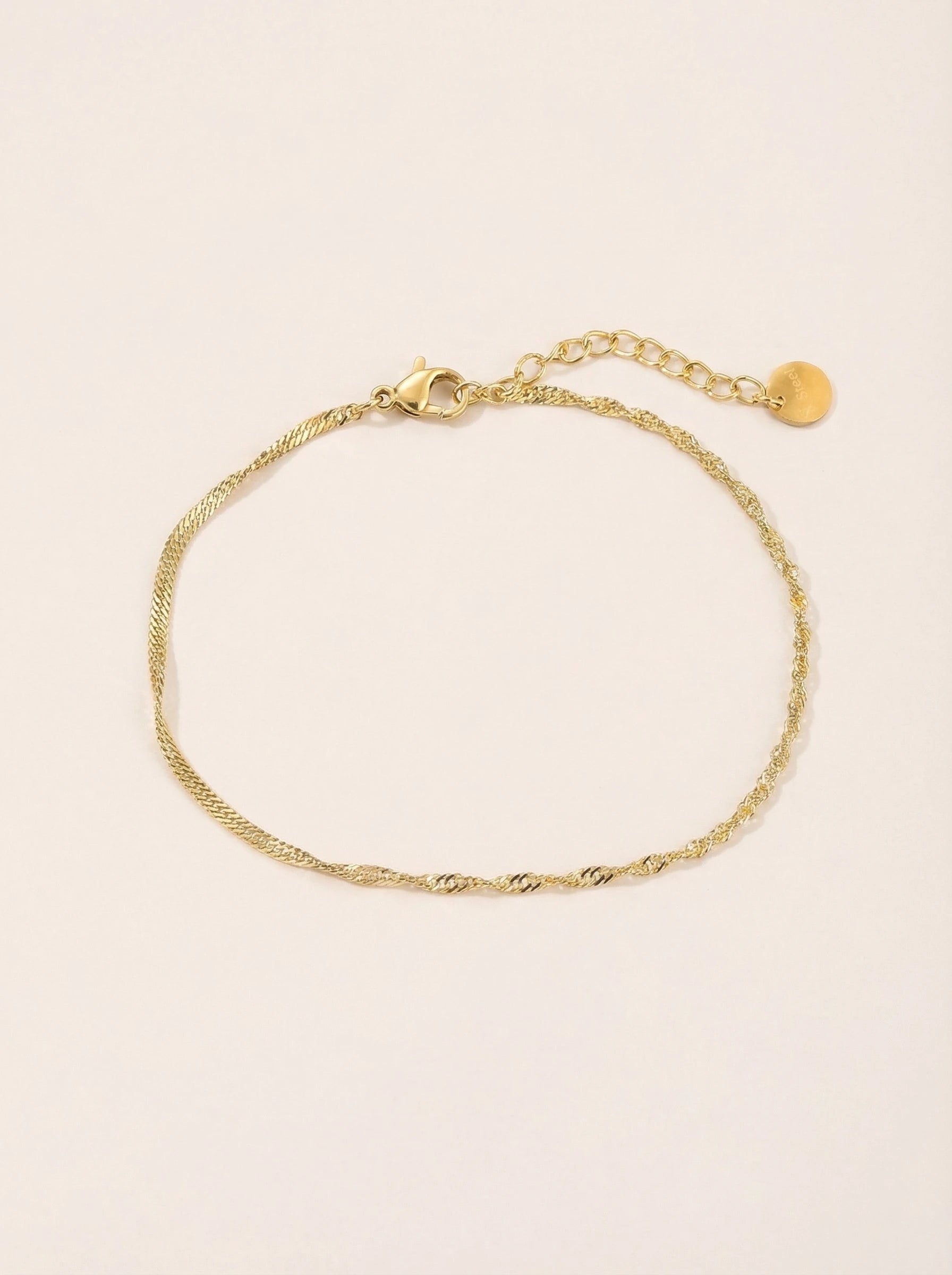 Spiral Links Edelstahl Armband