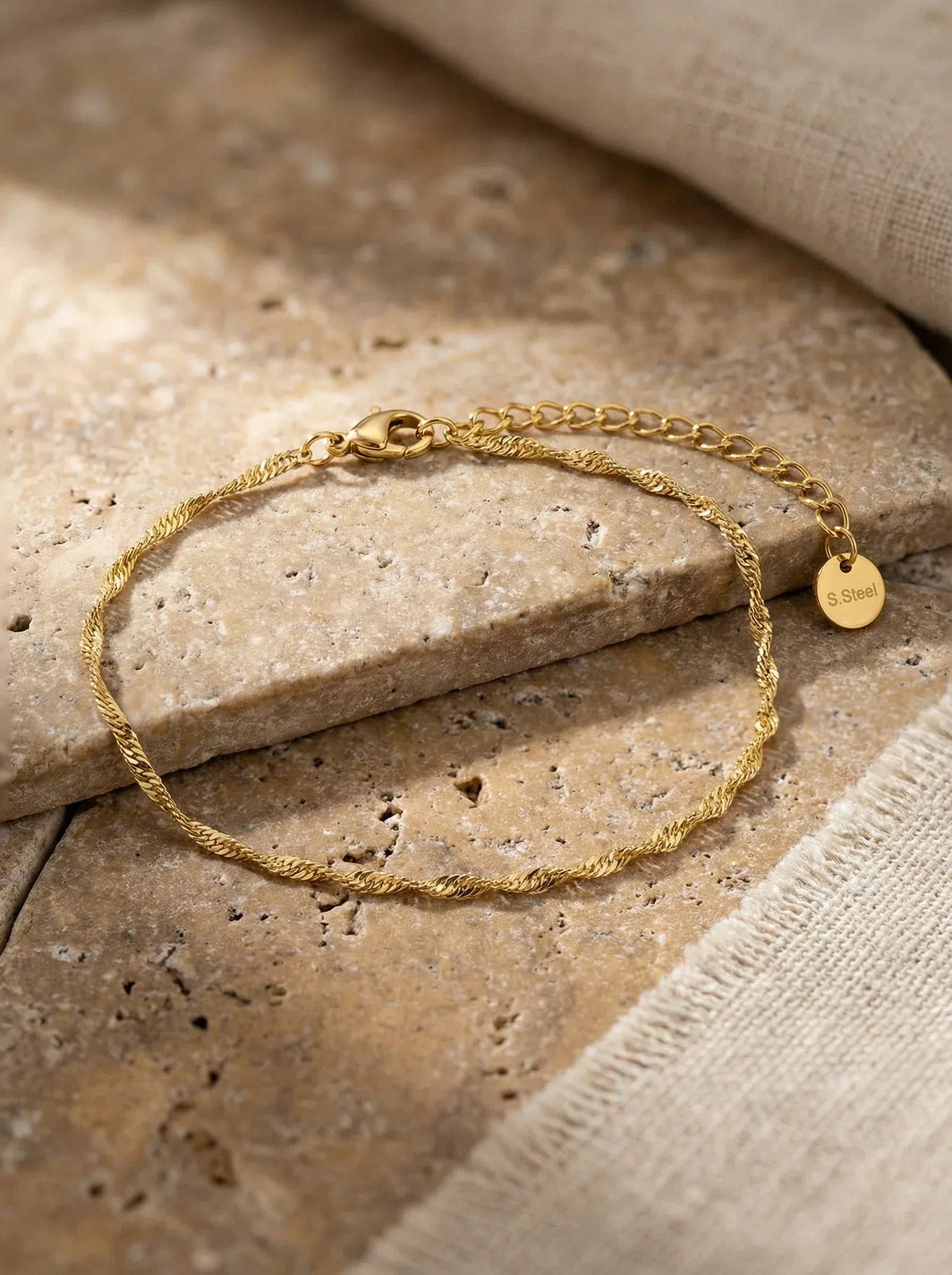 Spiral Links Edelstahl Armband - Produktbild 2
