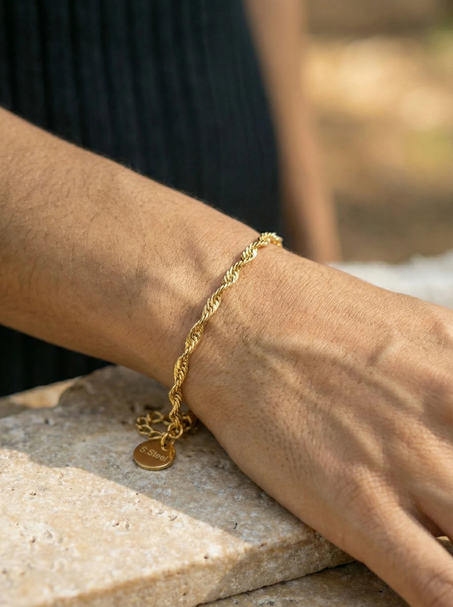Spiral Links Edelstahl Armband - Produktbild 4