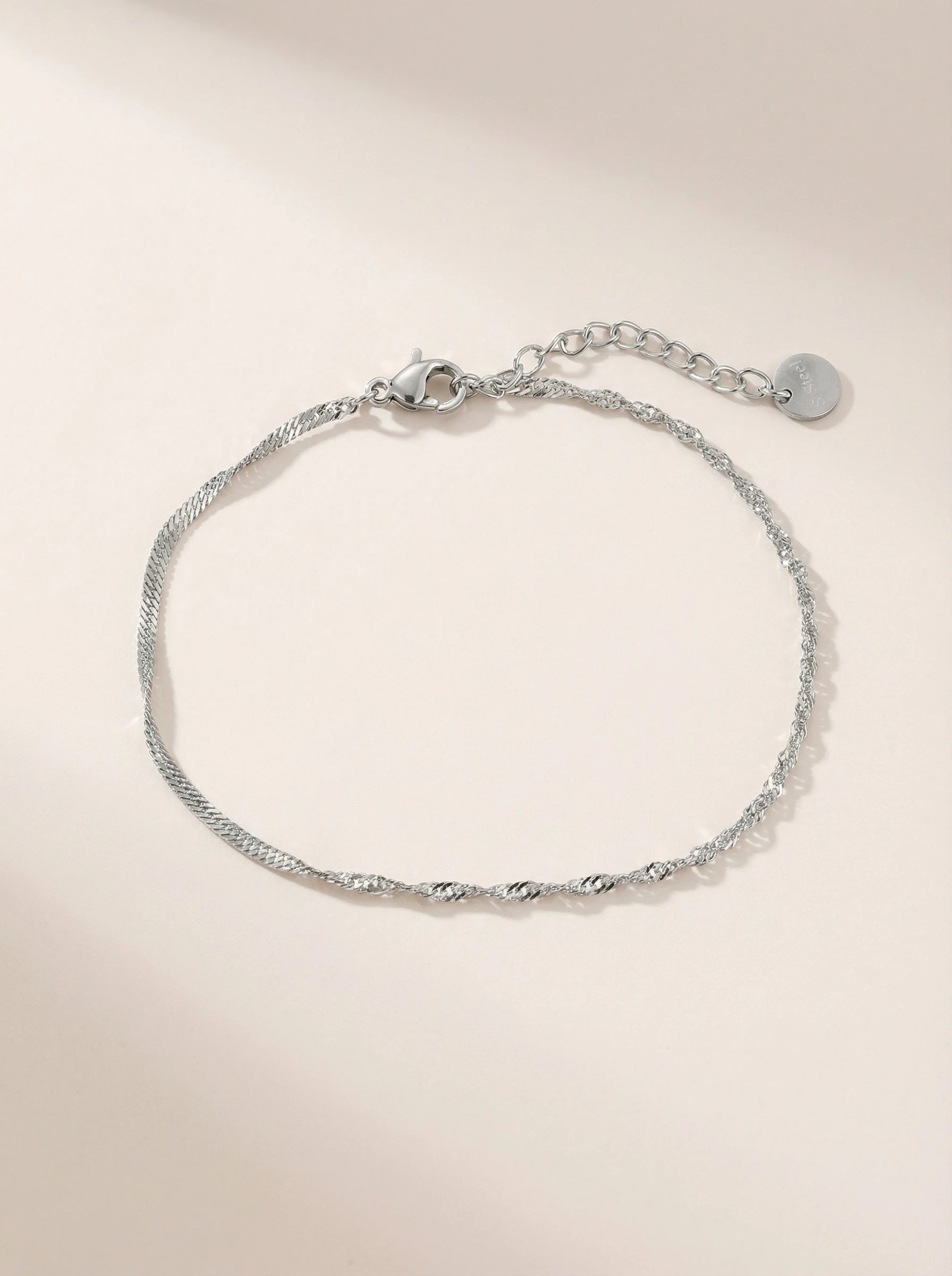 Spiral Links Edelstahl Armband - Produktbild 9