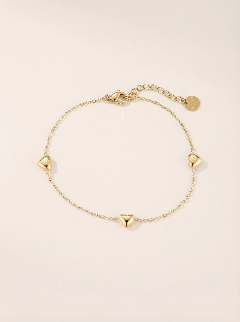 Tri-Heart Edelstahl Armband