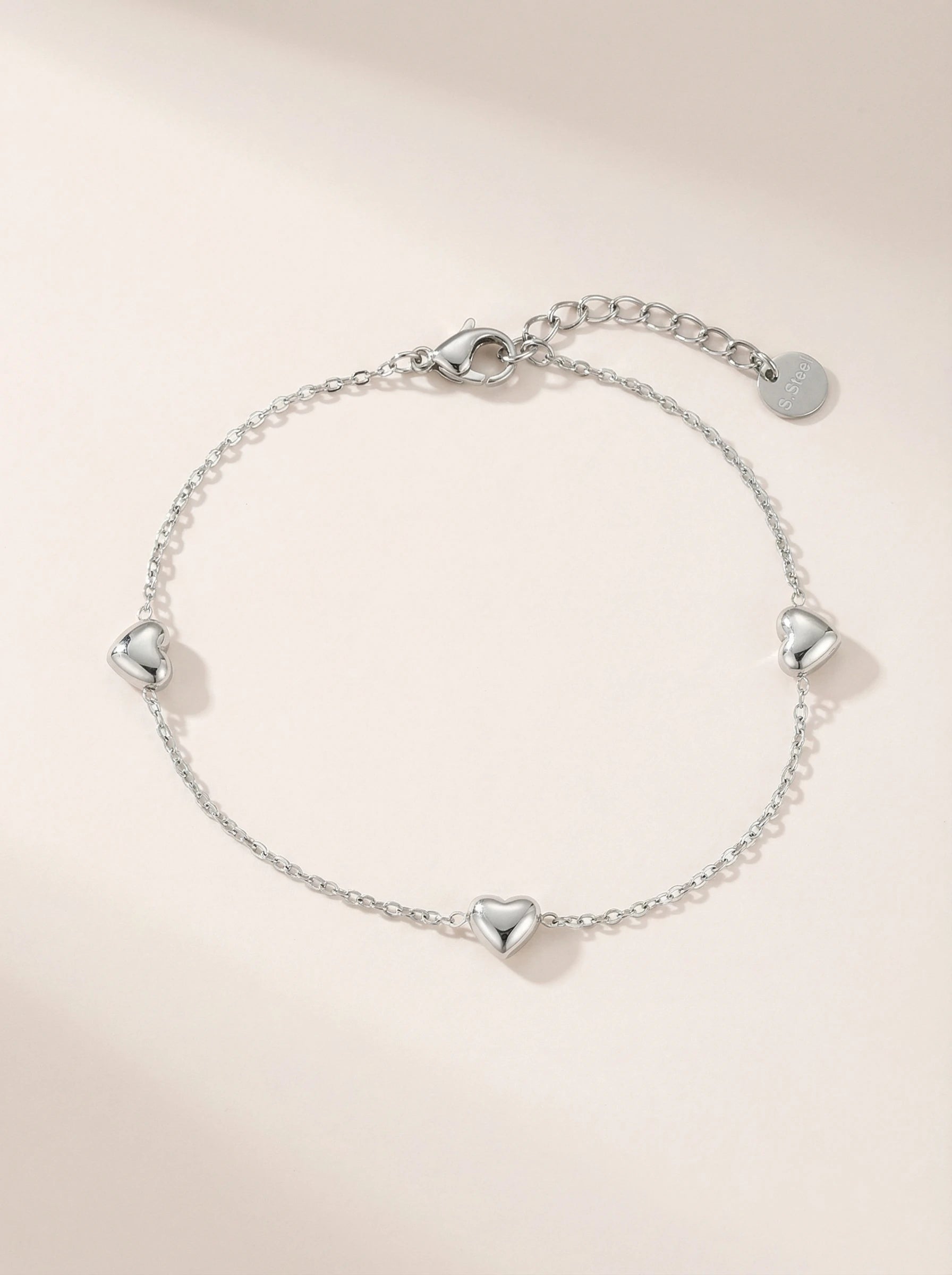 Tri-Heart Edelstahl Armband - Produktbild 9