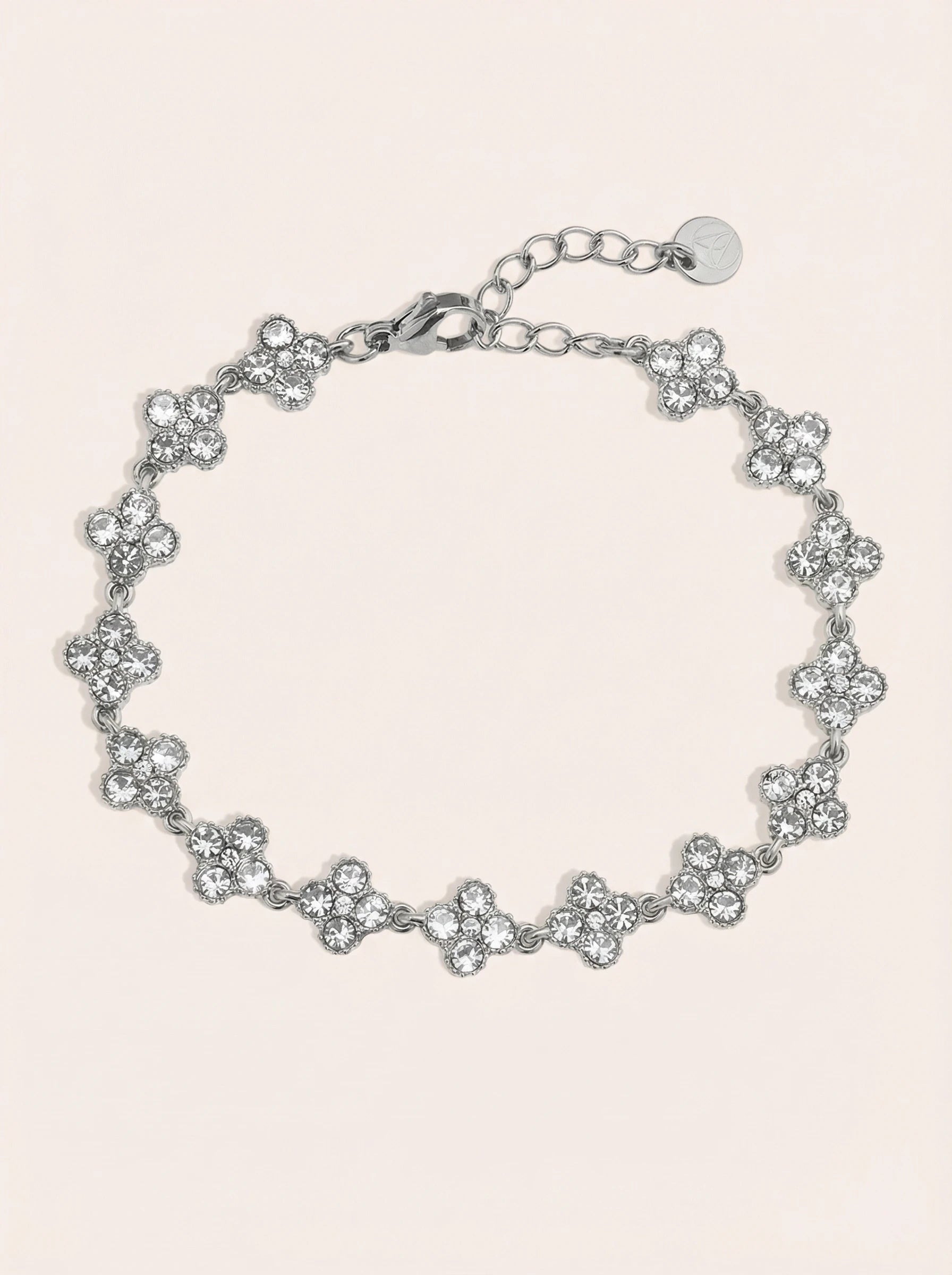 Diamand Lucky Flowers Edelstahl Armband - Produktbild 9