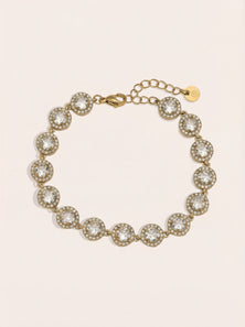 Perfect Diamond Dots Chain Edelstahl Armband