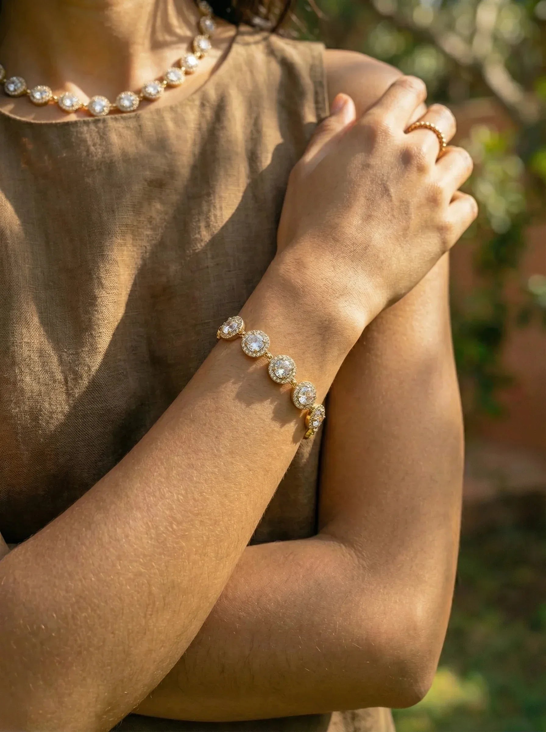 Perfect Diamond Dots Chain Edelstahl Armband - Produktbild 7
