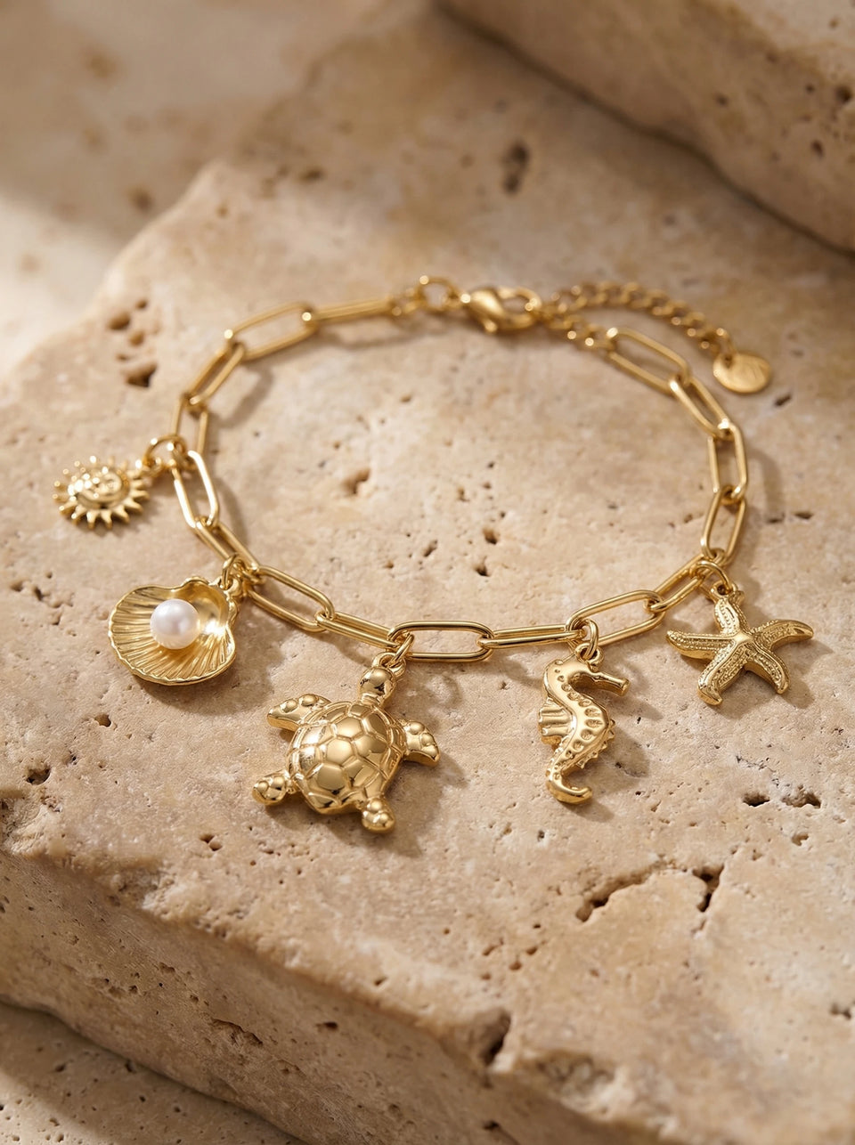 Ocean Love Pearl stainless steel bracelet - Produktbild 2