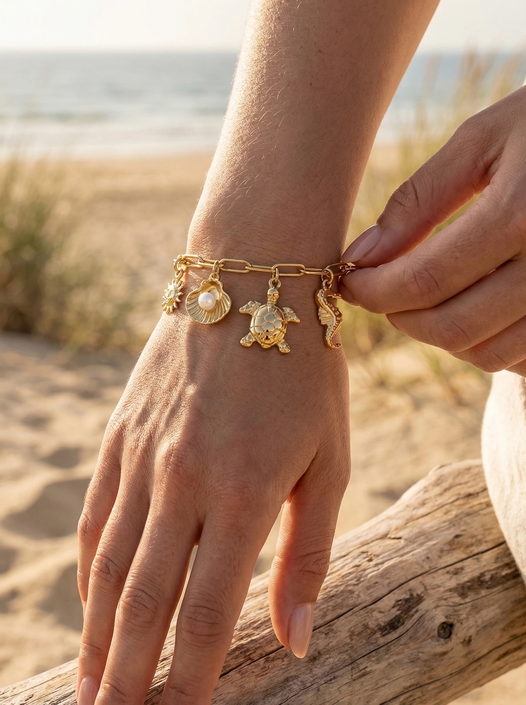Ocean Love Pearl stainless steel bracelet - Produktbild 5