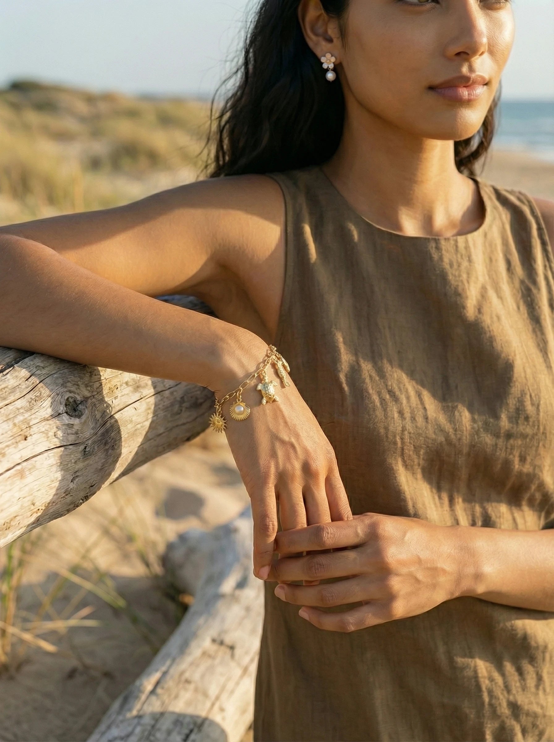 Ocean Love Pearl stainless steel bracelet - Produktbild 6