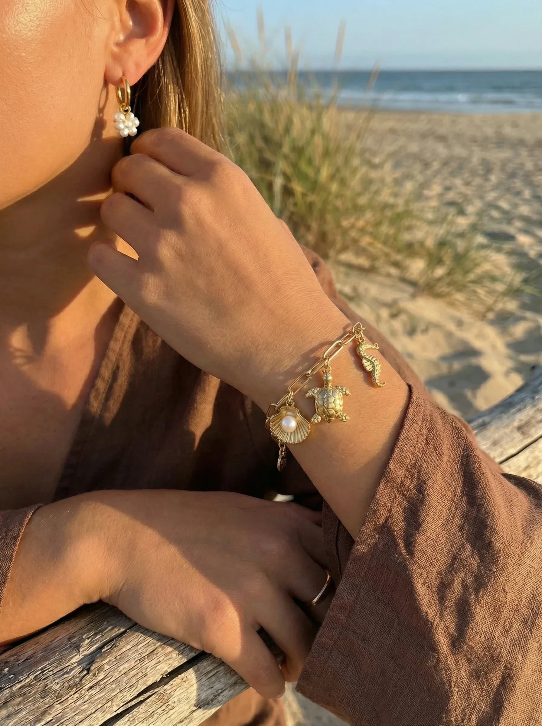 Ocean Love Pearl stainless steel bracelet - Produktbild 7