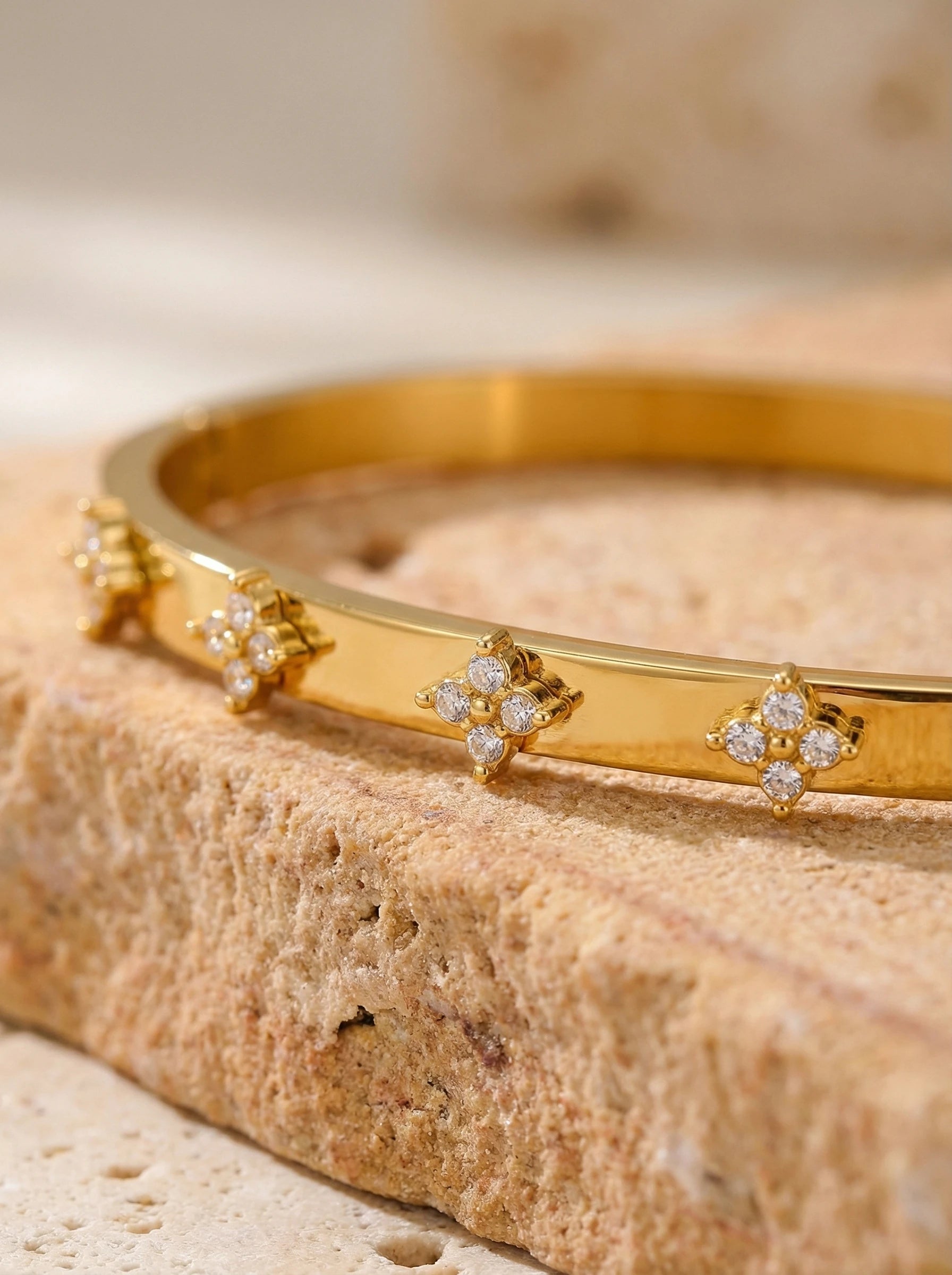 Nice Flower Diamond Edelstahl Armreif - Produktbild 2