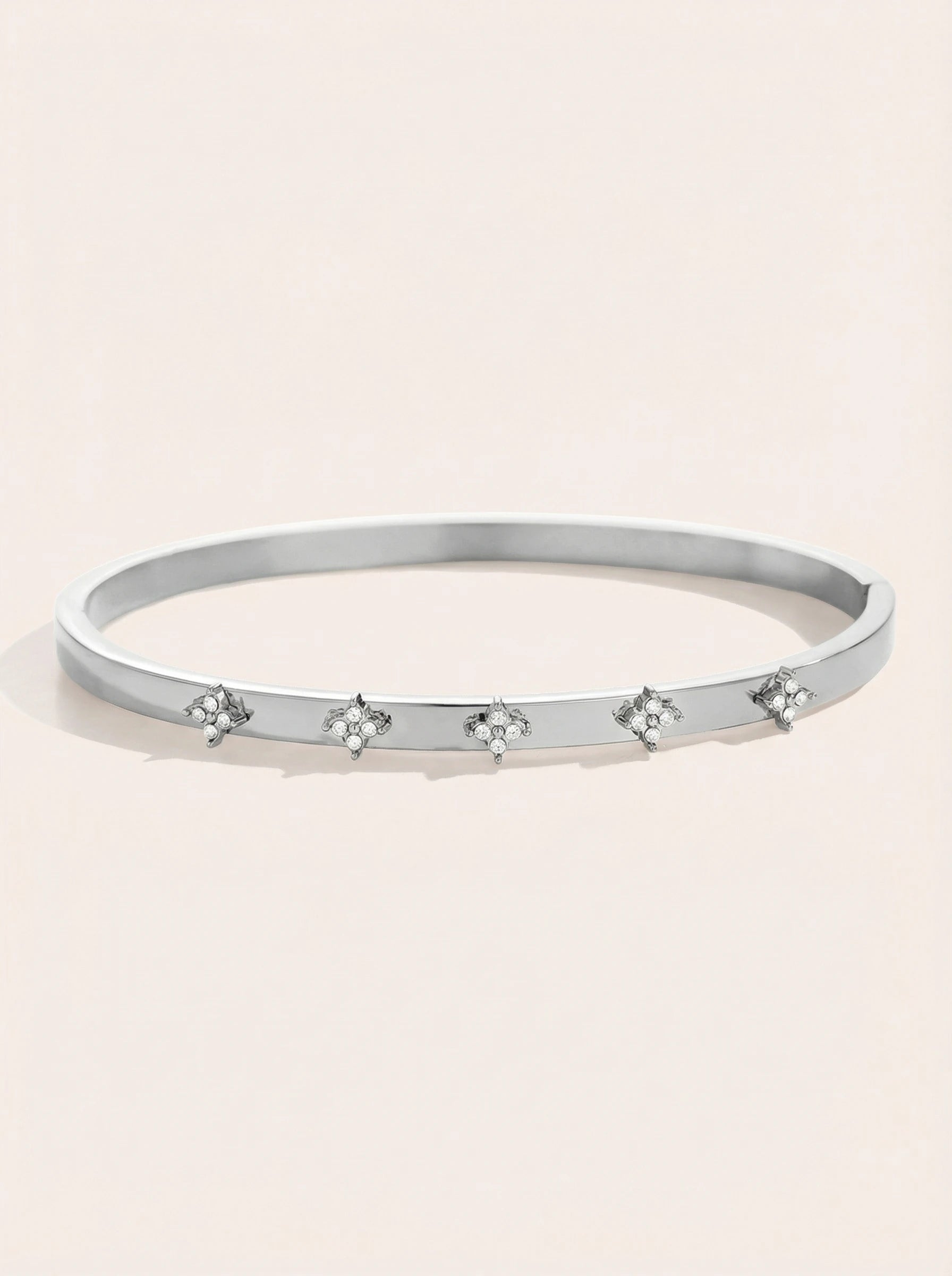 Nice Flower Diamond Edelstahl Armreif - Produktbild 6