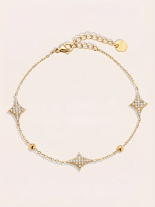 Nice Diamond Shape Edelstahl Armkette