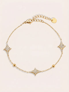 Nice Diamond Shape Edelstahl Armkette