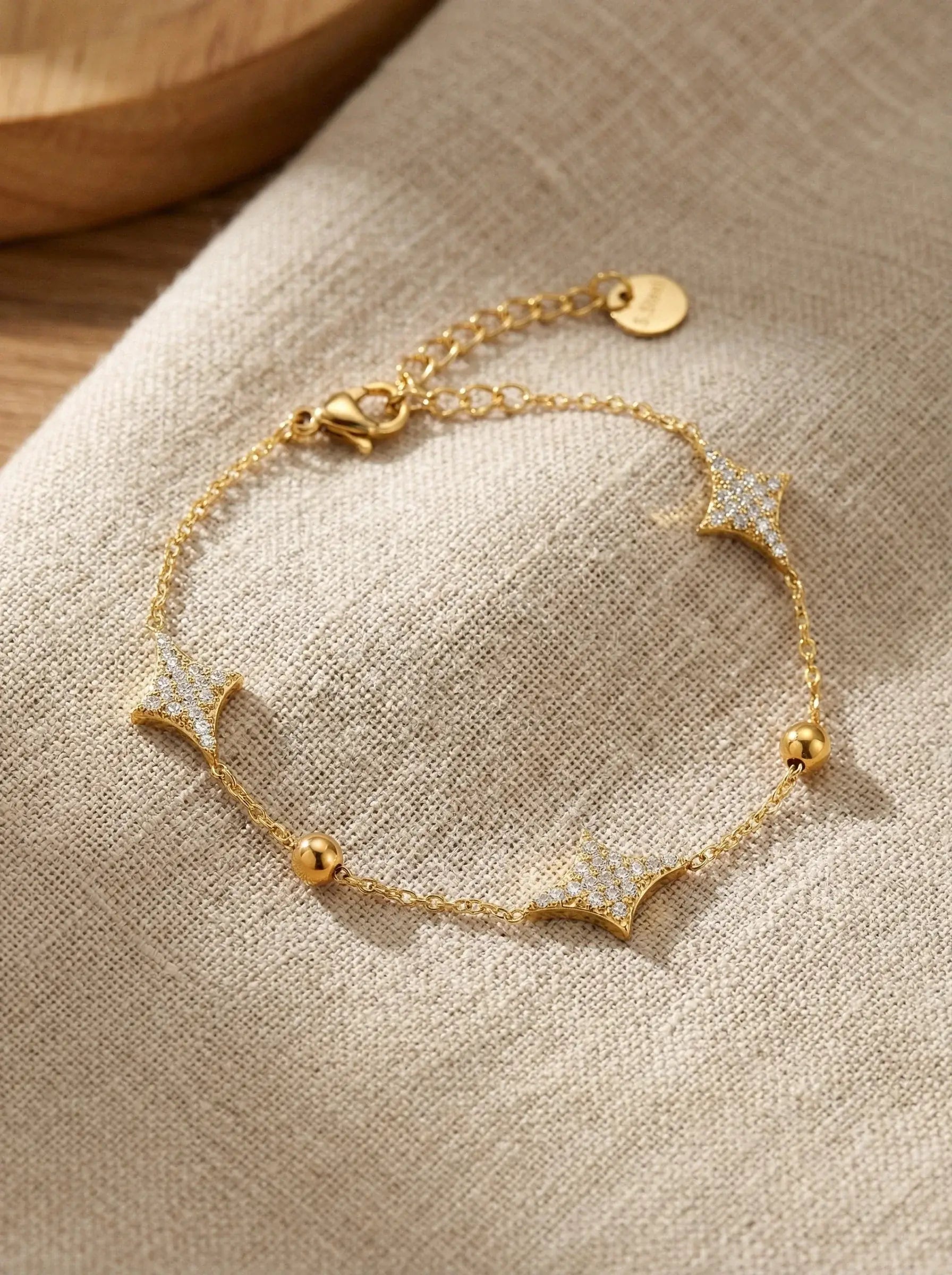 Nice Diamond Shape Edelstahl Armkette - Produktbild 2