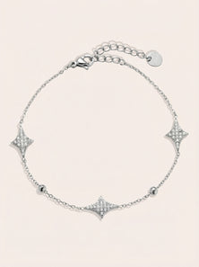 Nice Diamond Shape Edelstahl Armkette - Produktbild 6