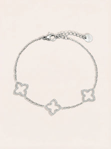 Sparkling Lucky Flower Edelstahl Armkette - Produktbild 9