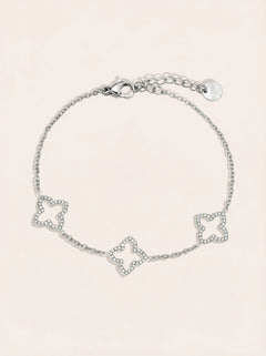 Sparkling Lucky Flower Edelstahl Armkette - Produktbild 9