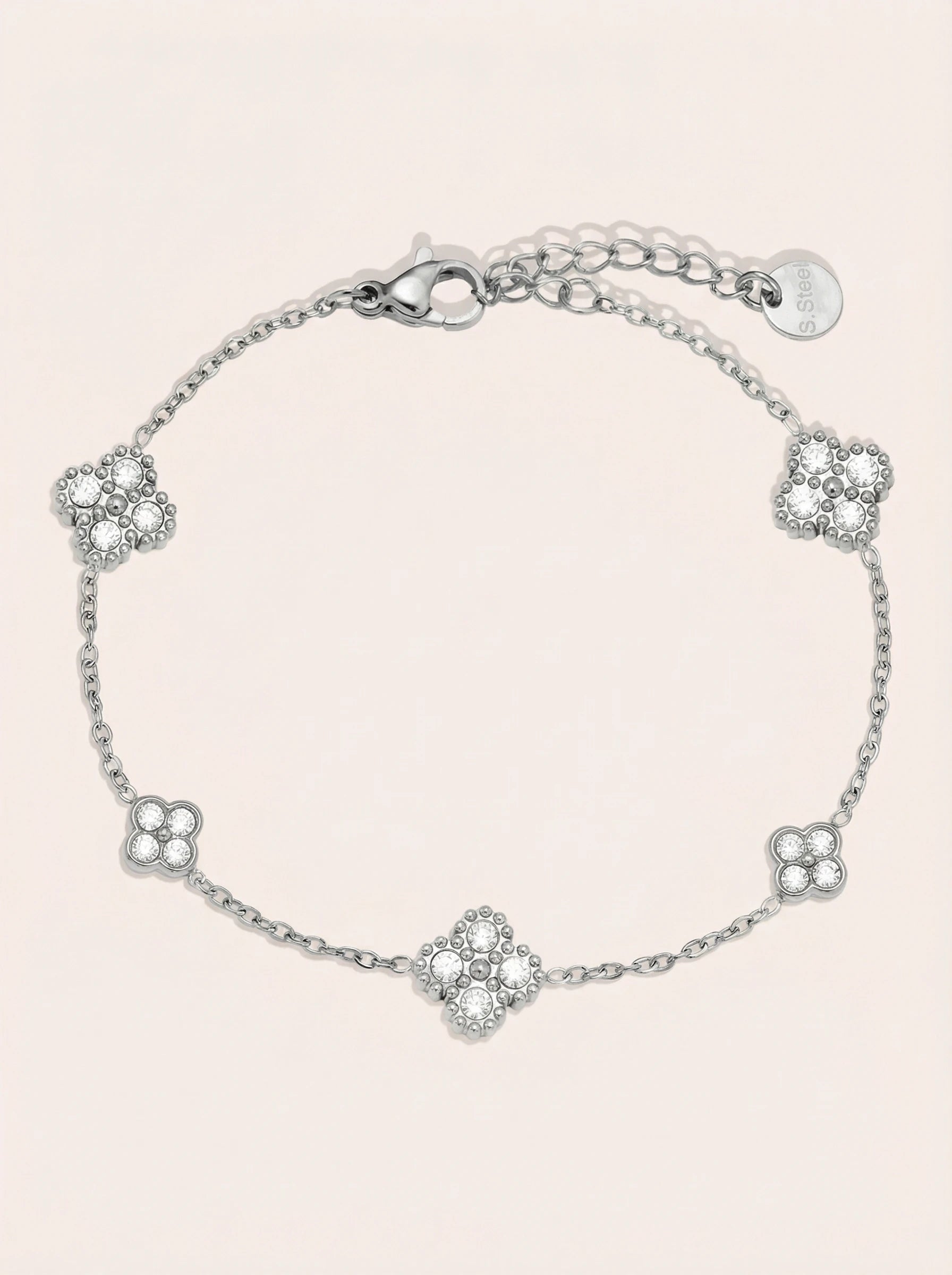 Nice Lucky Flower Edelstahl Armkette - Produktbild 7