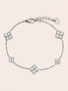 Nice Lucky Flower Edelstahl Armkette - Produktbild 7