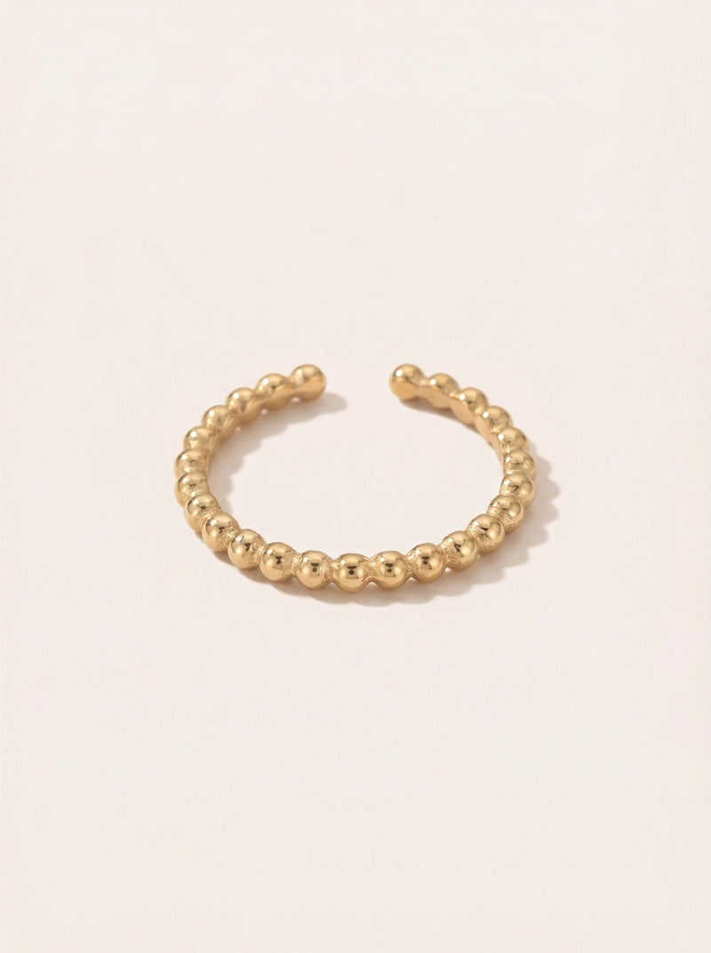 Simple Dots Edelstahl Ring