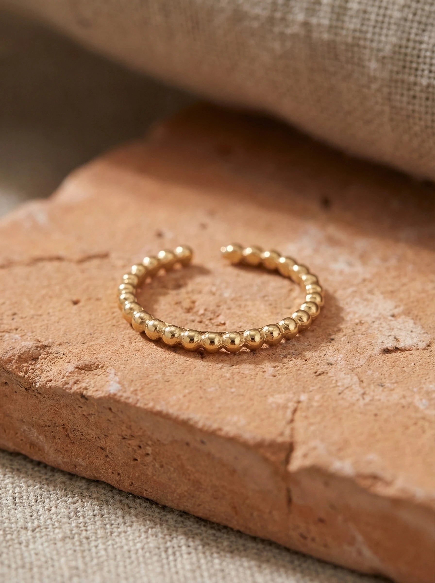 Simple Dots Edelstahl Ring - Produktbild 2