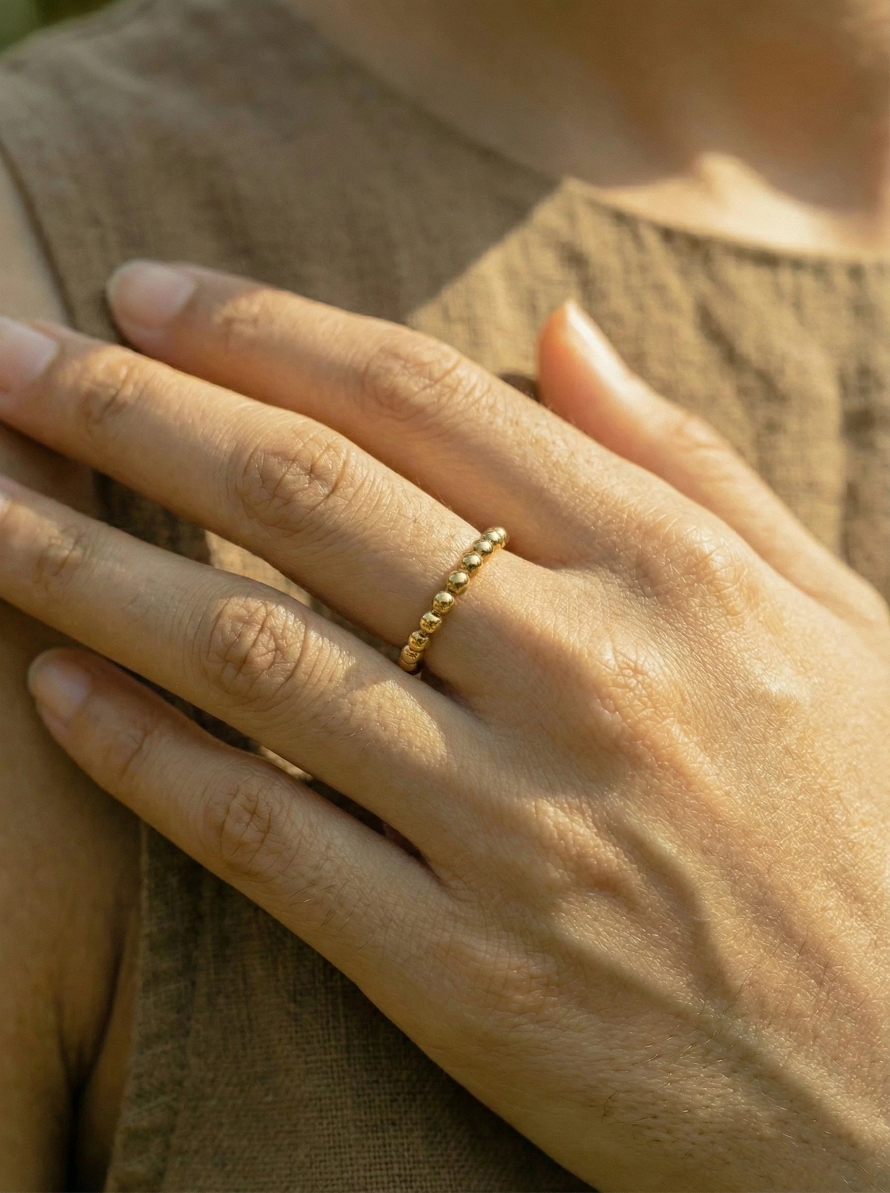 Simple Dots Edelstahl Ring - Produktbild 3