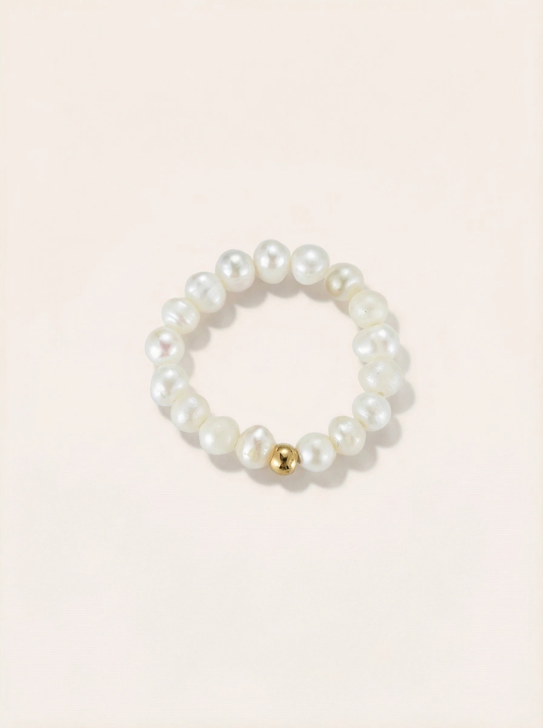 Small Pearls Edelstahl Ring
