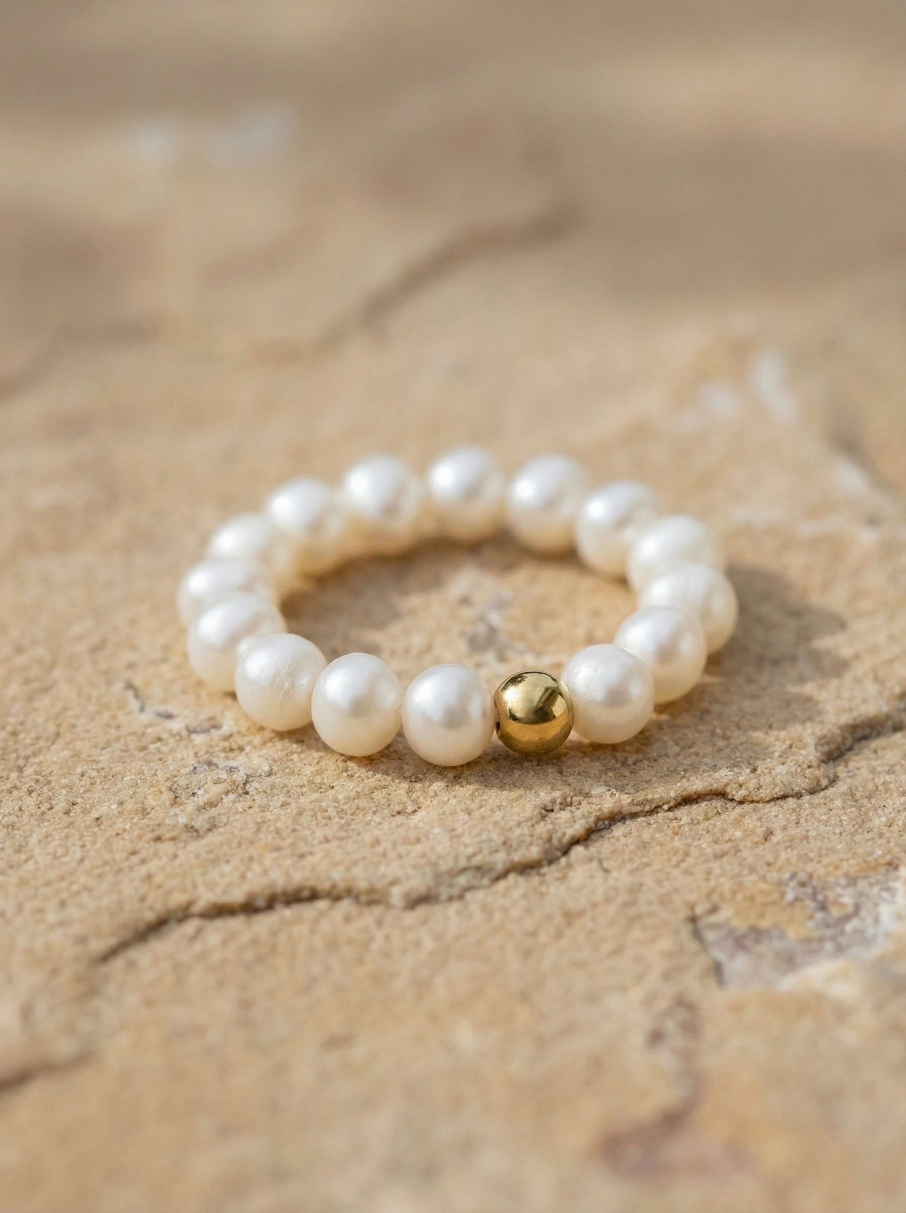 Small Pearls Edelstahl Ring - Produktbild 2