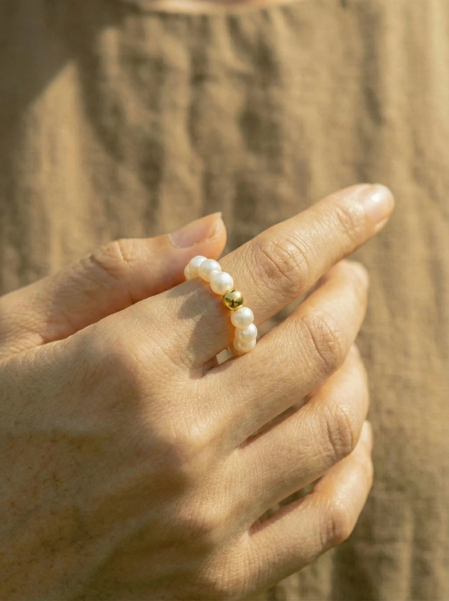 Small Pearls Edelstahl Ring - Produktbild 5