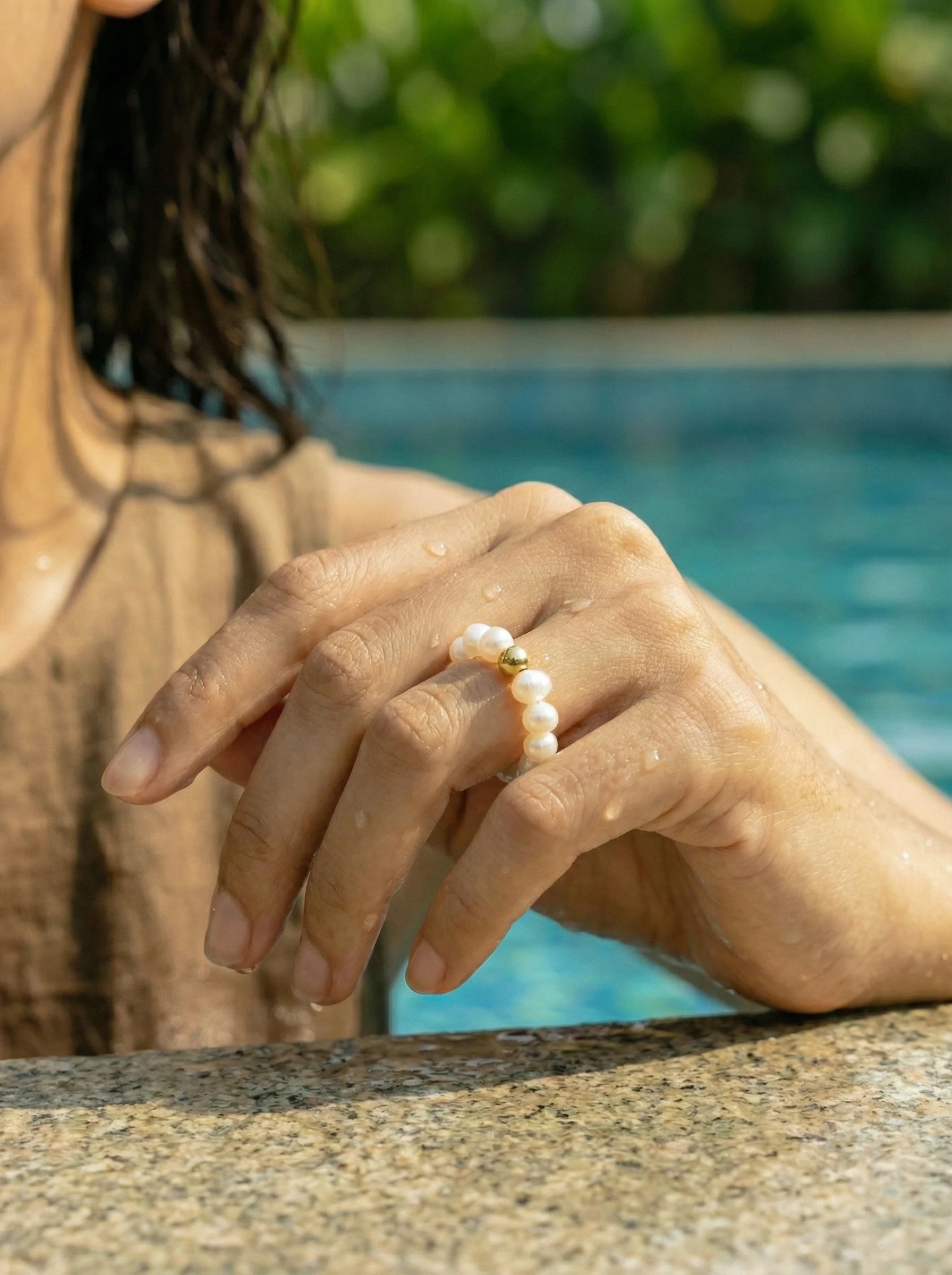 Small Pearls Edelstahl Ring - Produktbild 8