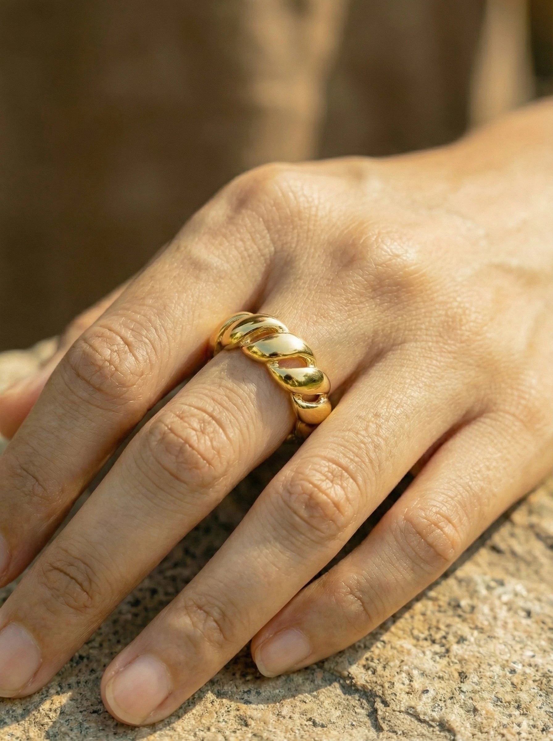 Allura Twist Edelstahl Ring - Produktbild 4