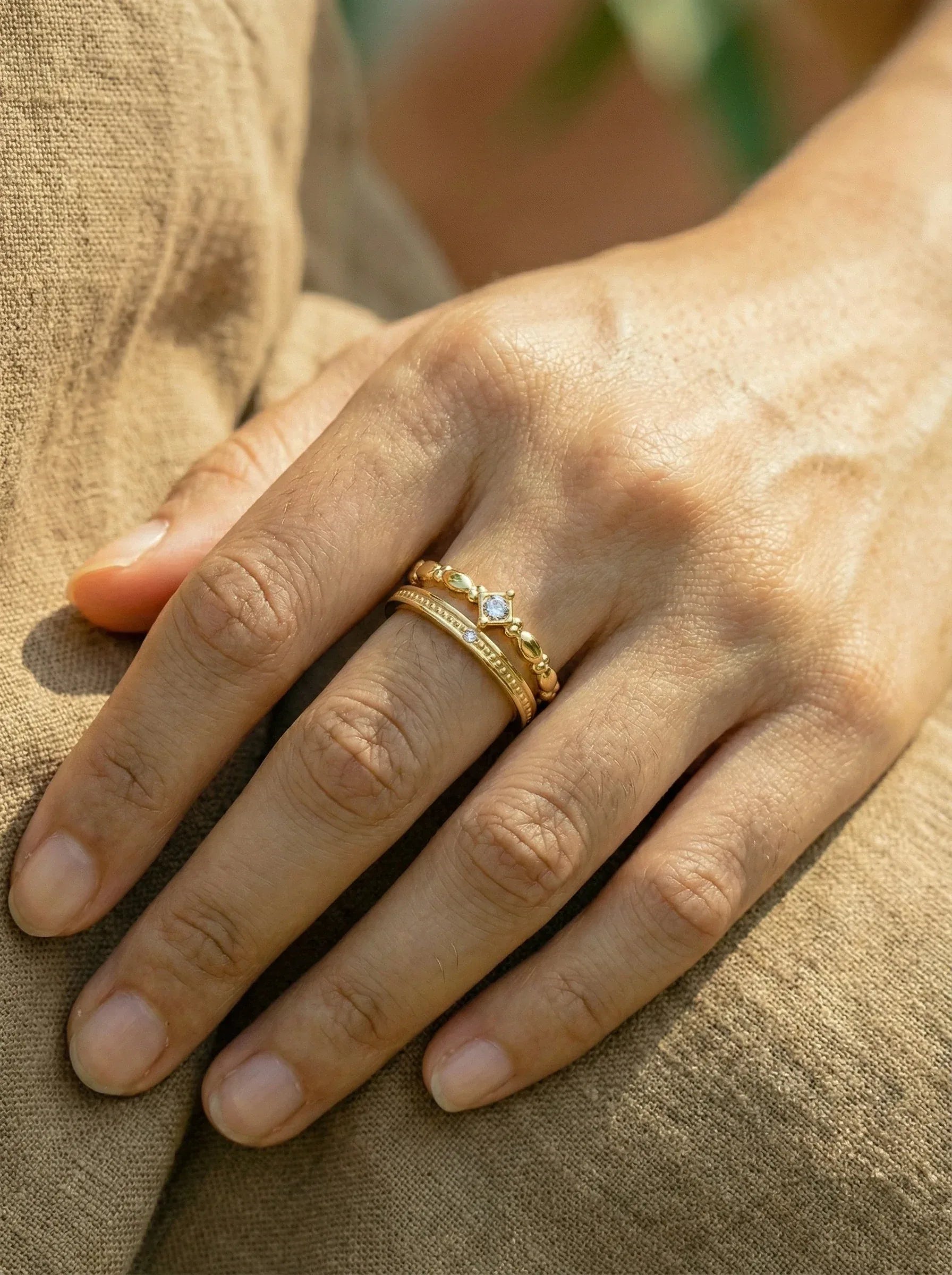 Jessie 2 Layer Edelstahl Ring - Produktbild 3