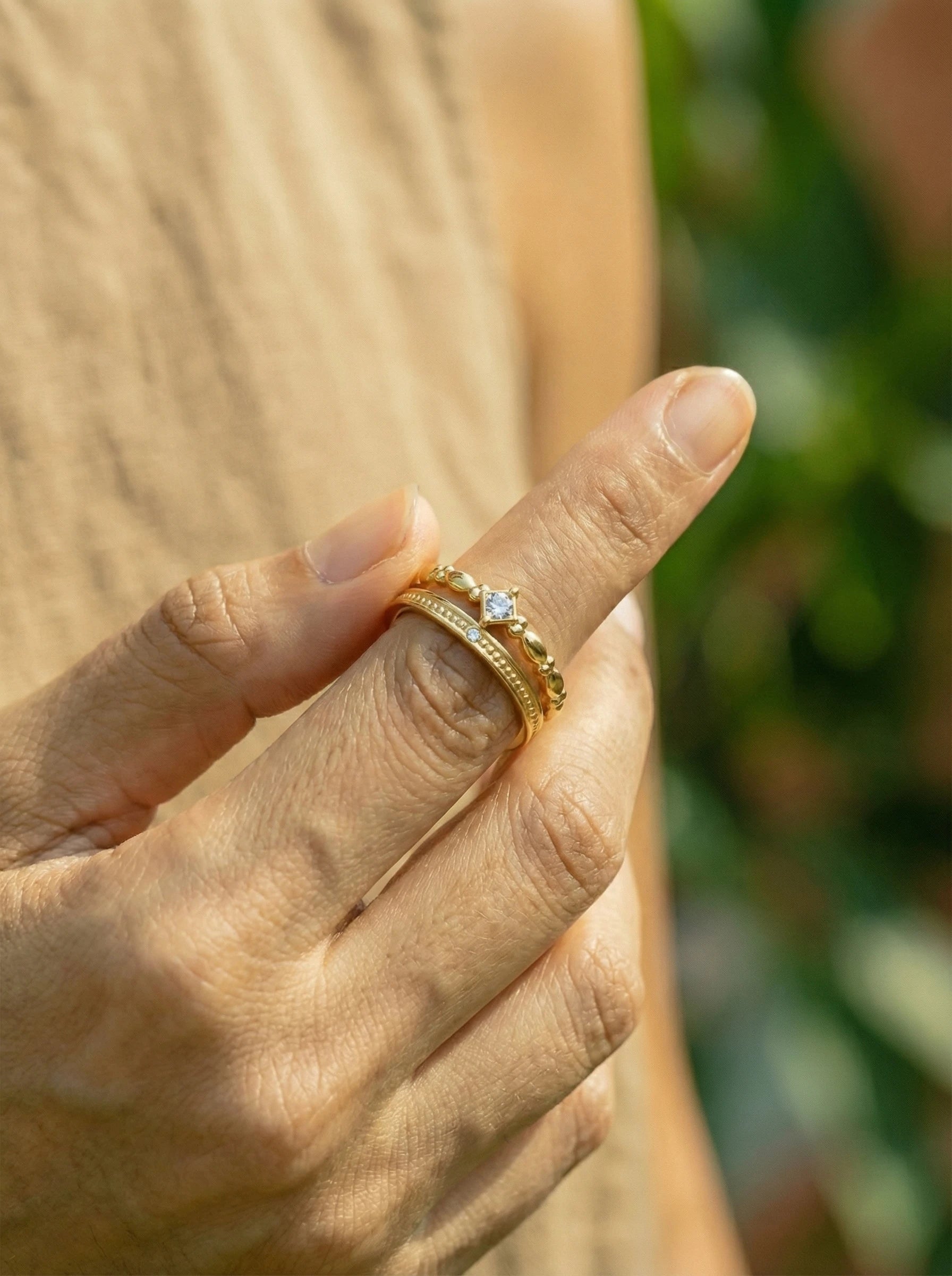 Jessie 2 Layer Edelstahl Ring - Produktbild 5