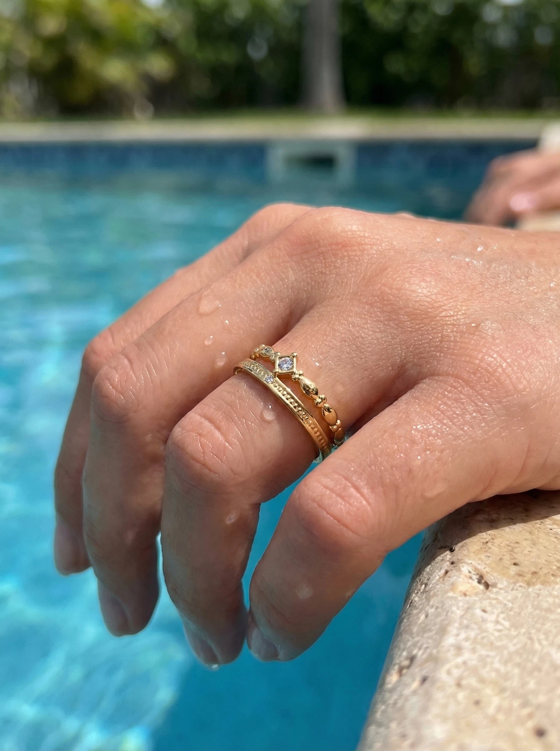 Jessie 2 Layer Edelstahl Ring - Produktbild 8