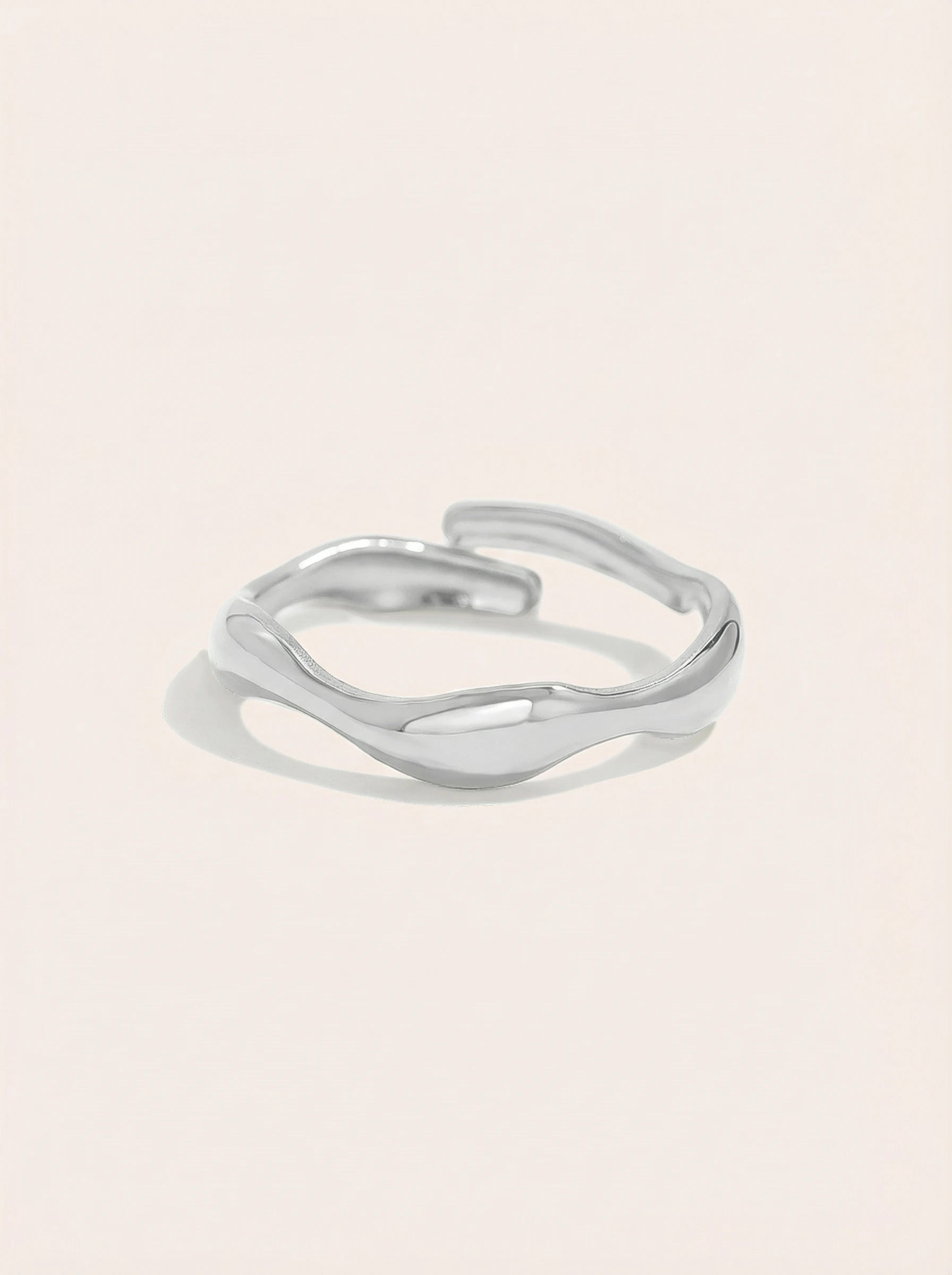 Gold Wave Edelstahl Ring - Produktbild 9
