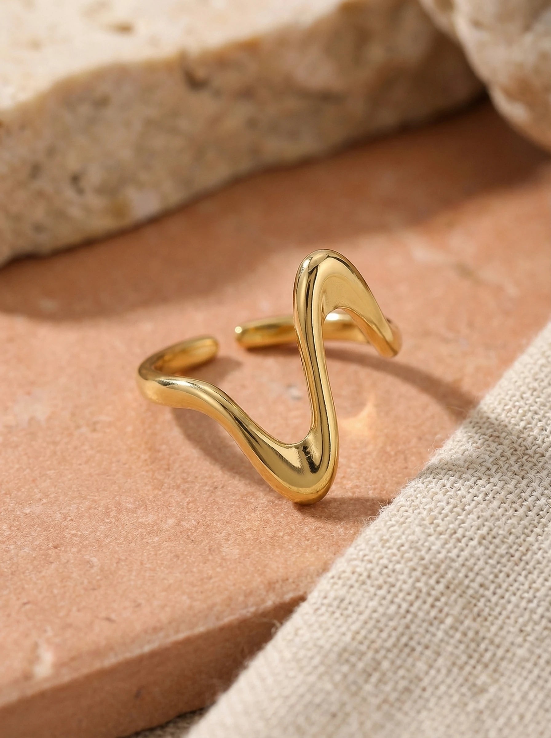 Heart Beat Edelstahl Ring - Produktbild 2