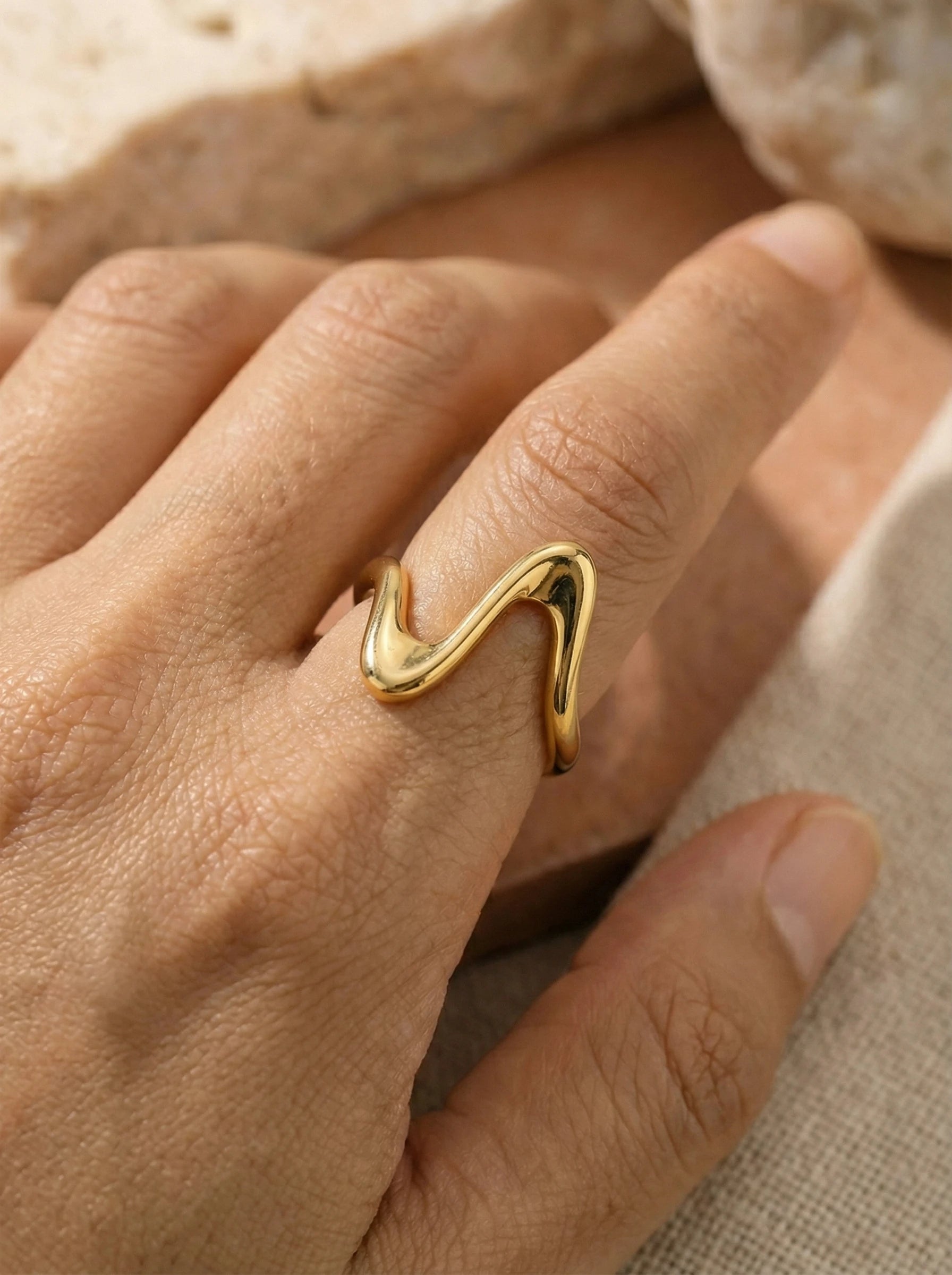 Heart Beat Edelstahl Ring - Produktbild 4