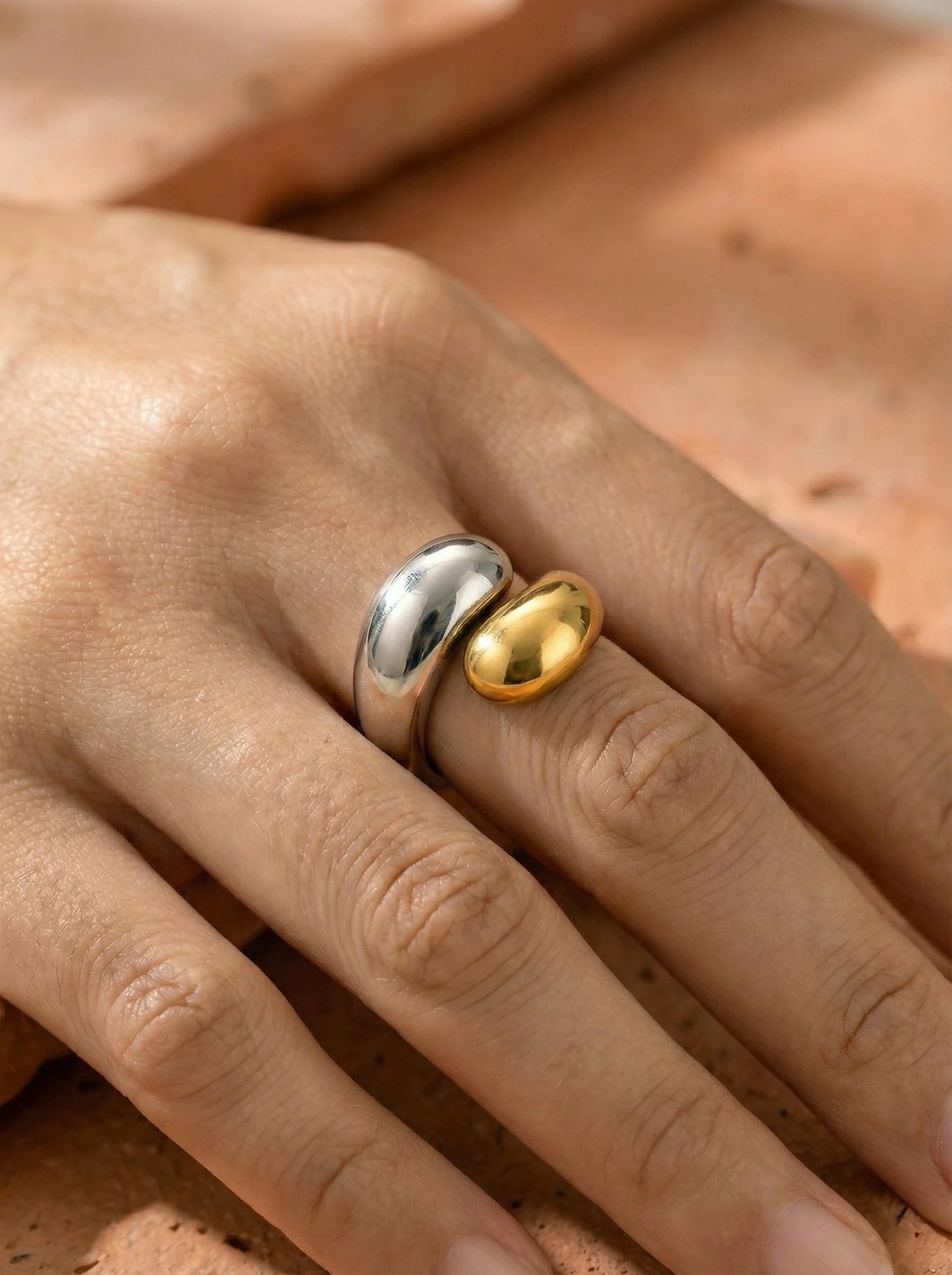 Two Drops Edelstahl Ring - Produktbild 4