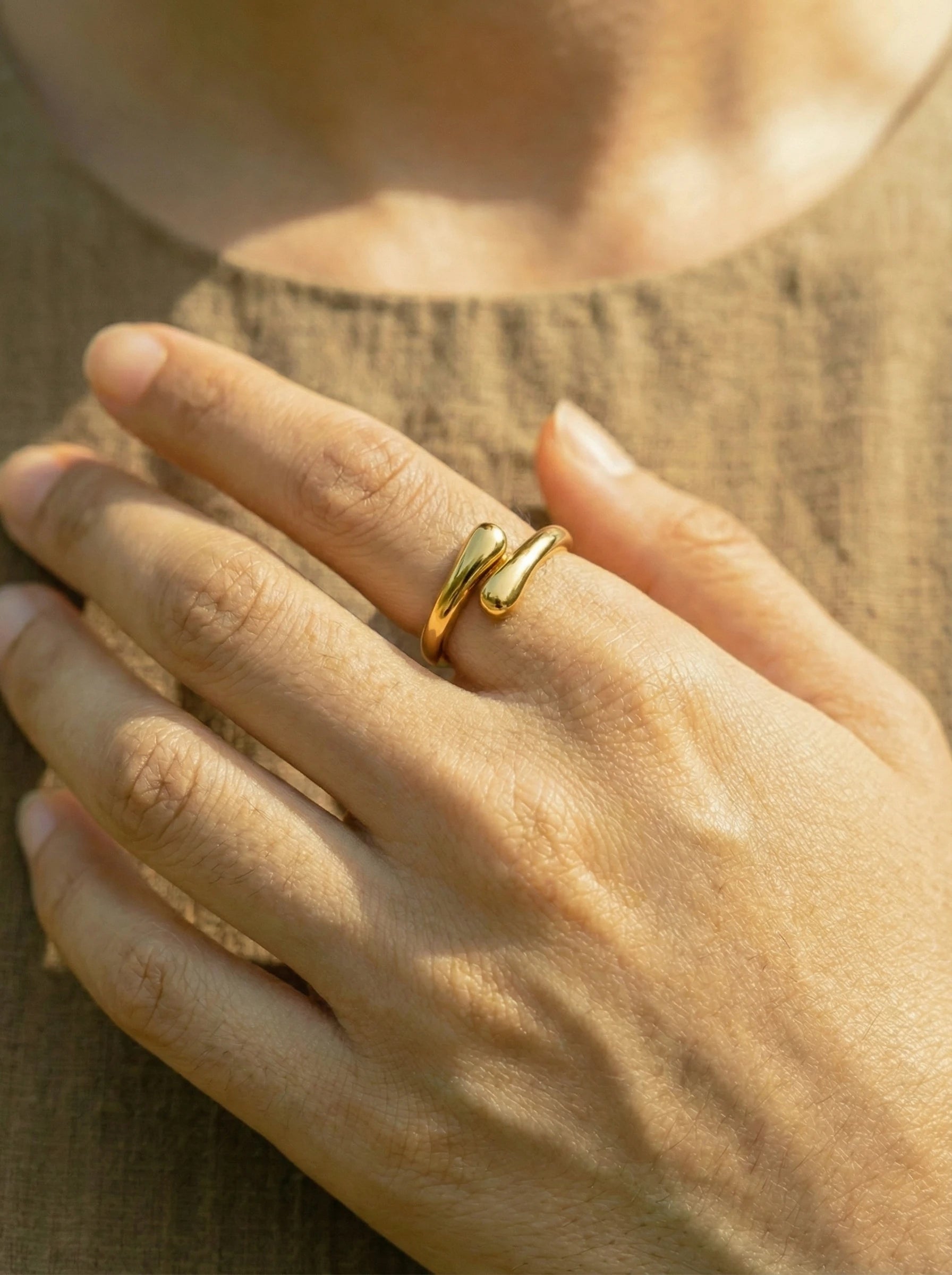 Tiny Drops Edelstahl Ring - Produktbild 3