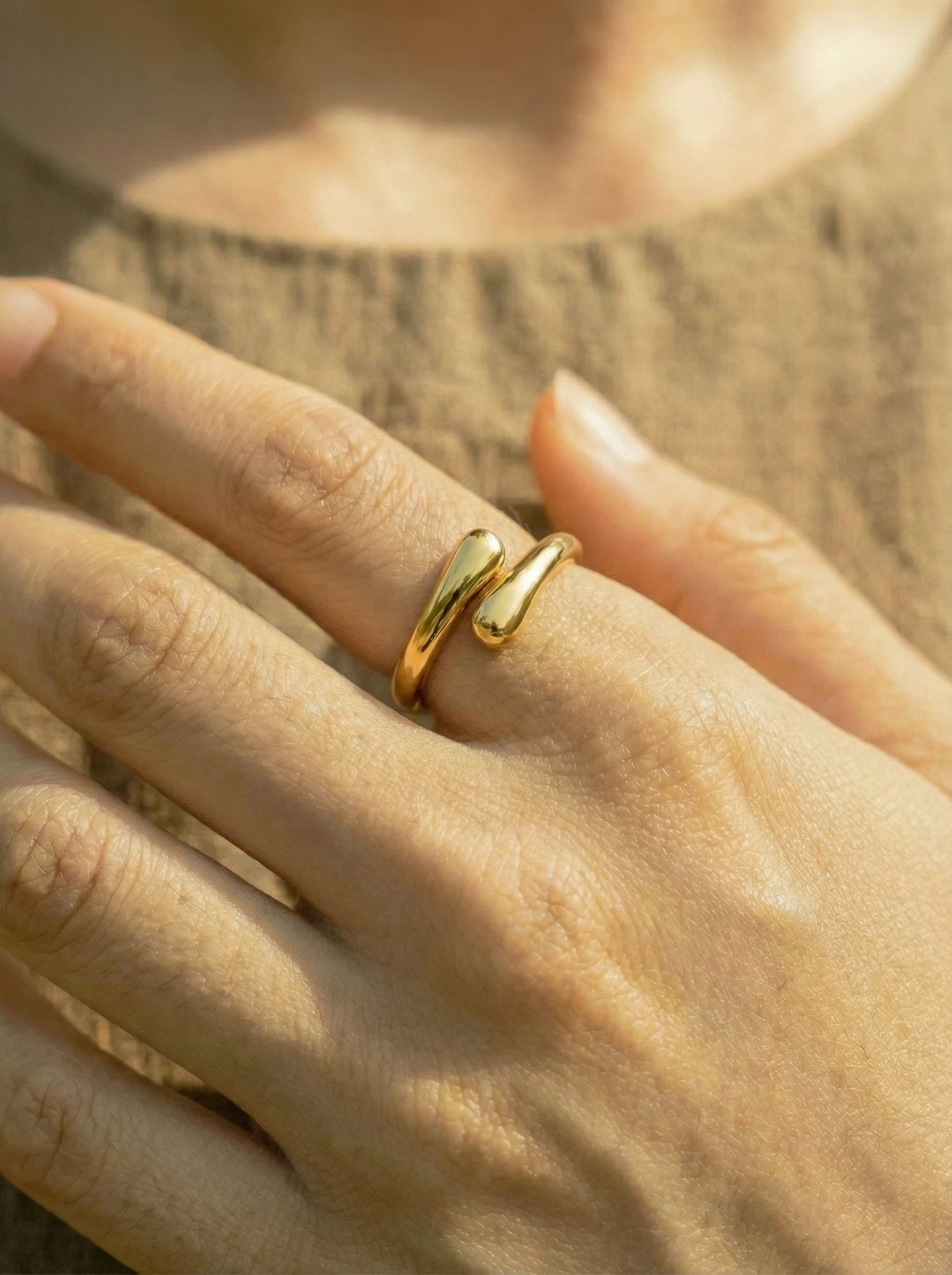 Tiny Drops Edelstahl Ring - Produktbild 4