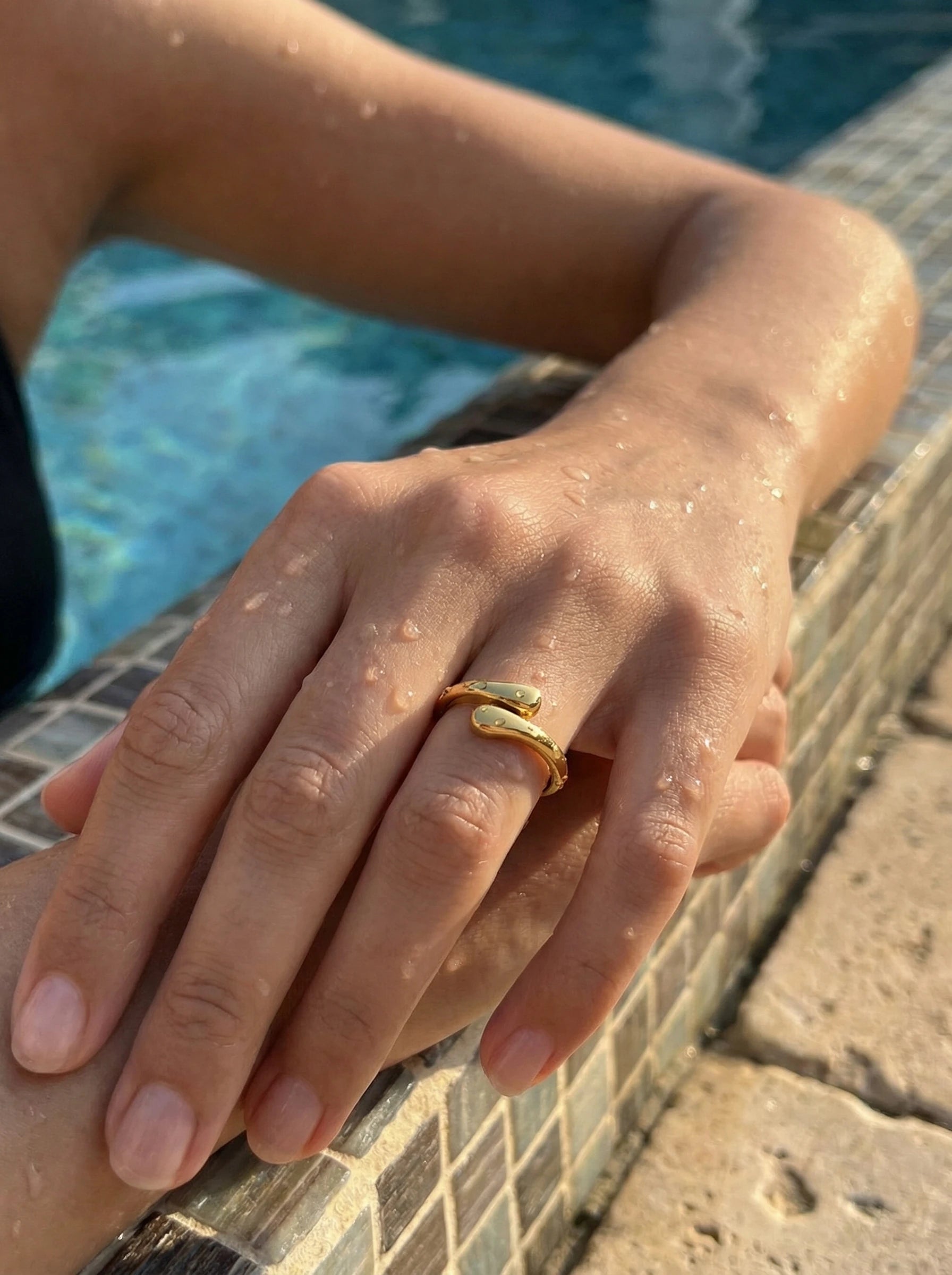 Tiny Drops Edelstahl Ring - Produktbild 8
