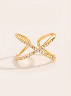 Great Diamond X Edelstahl Ring
