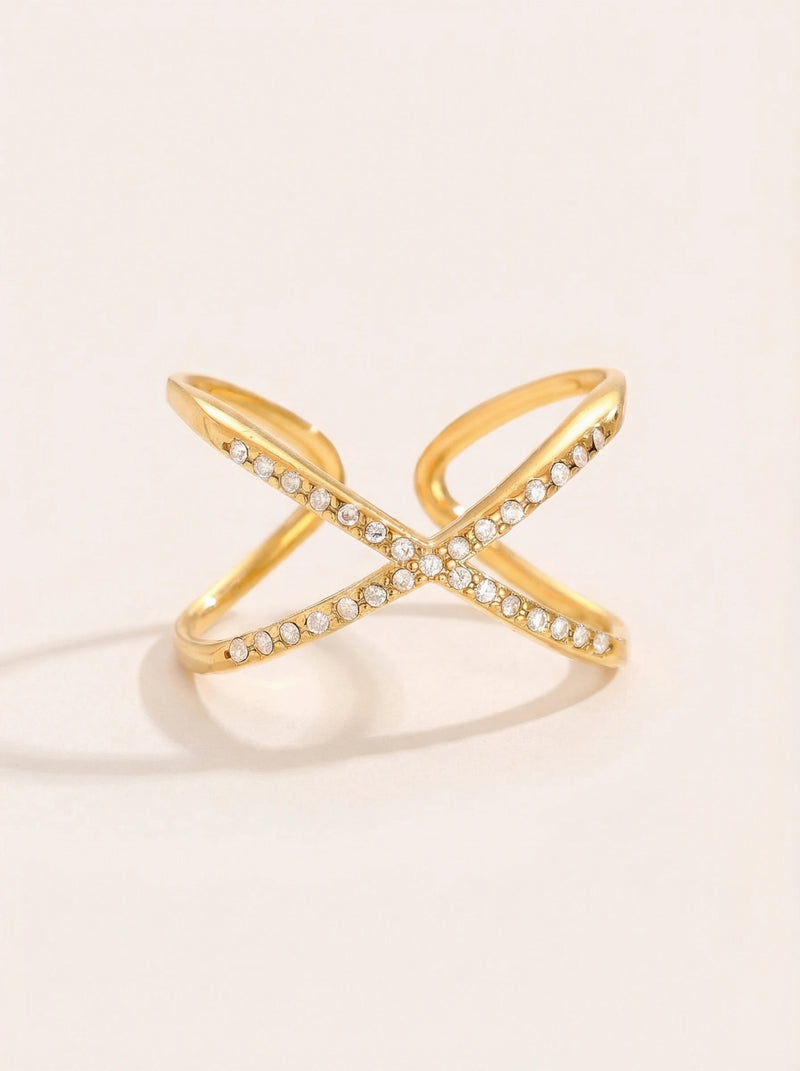Great Diamond X Edelstahl Ring