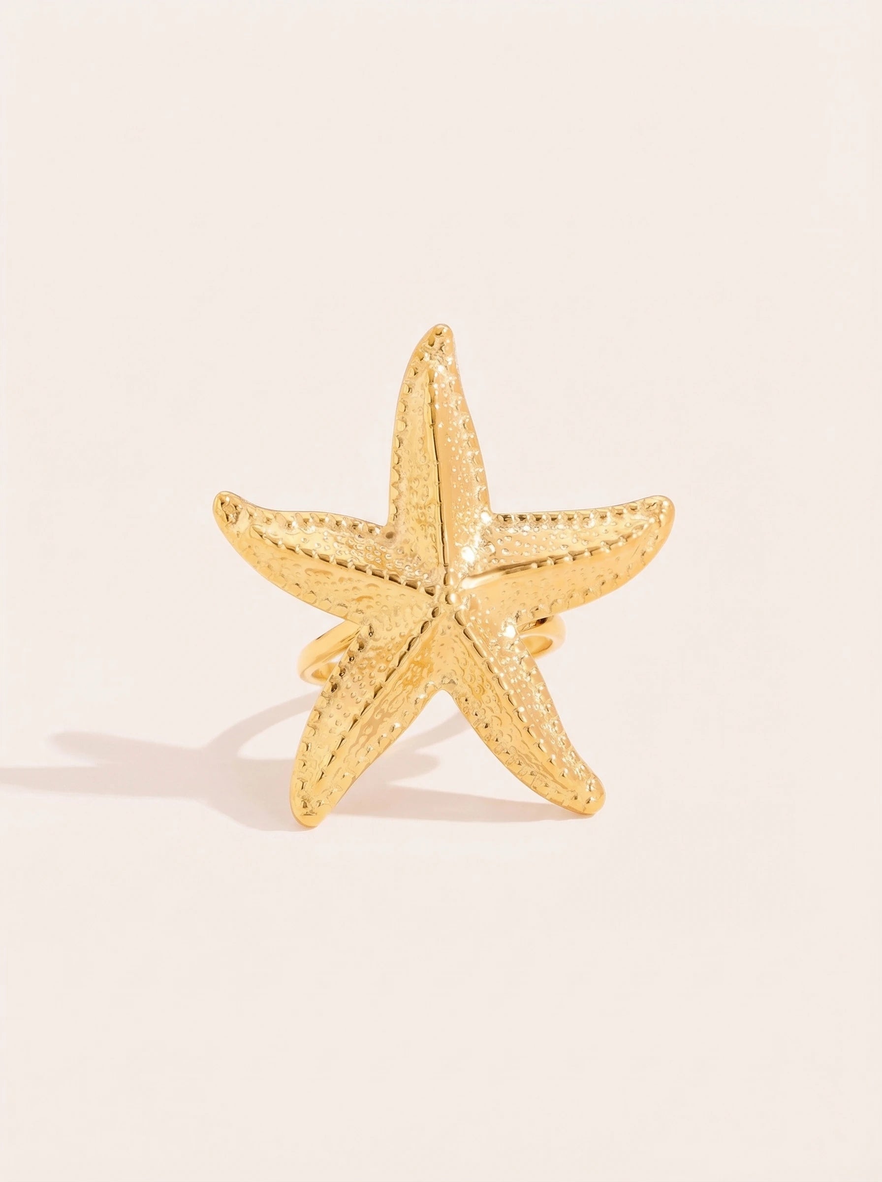 Big Sea Star Edelstahl Ring