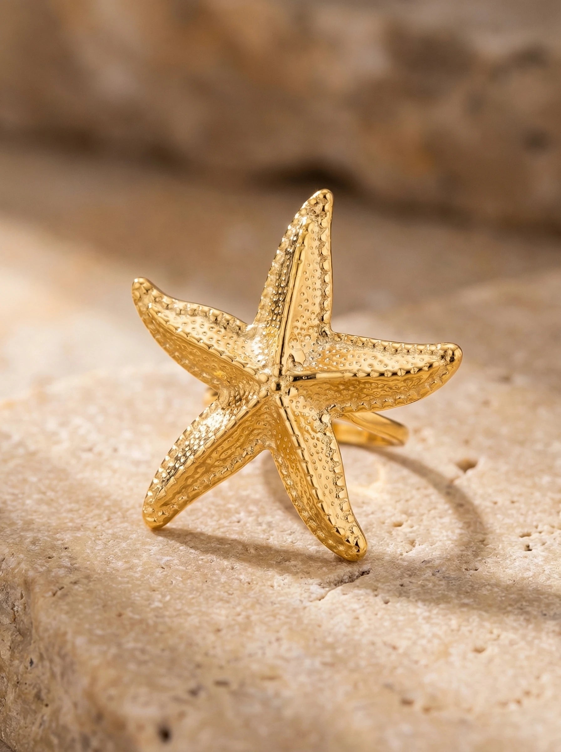 Big Sea Star Edelstahl Ring - Produktbild 2