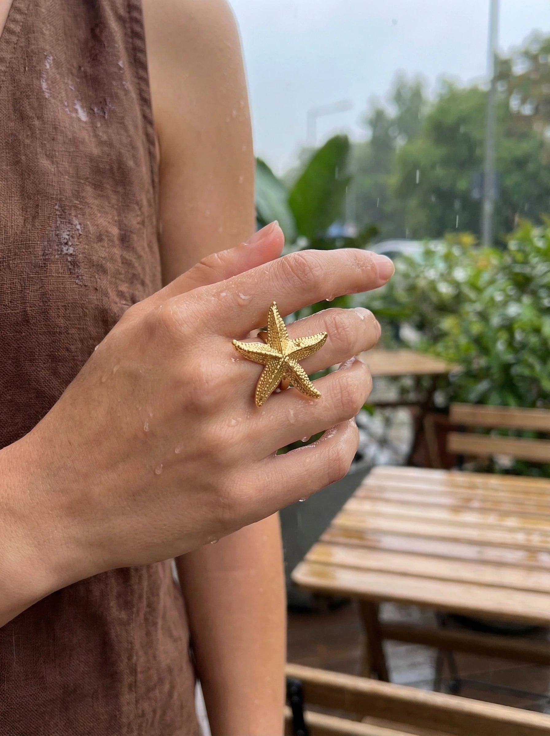 Big Sea Star Edelstahl Ring - Produktbild 8