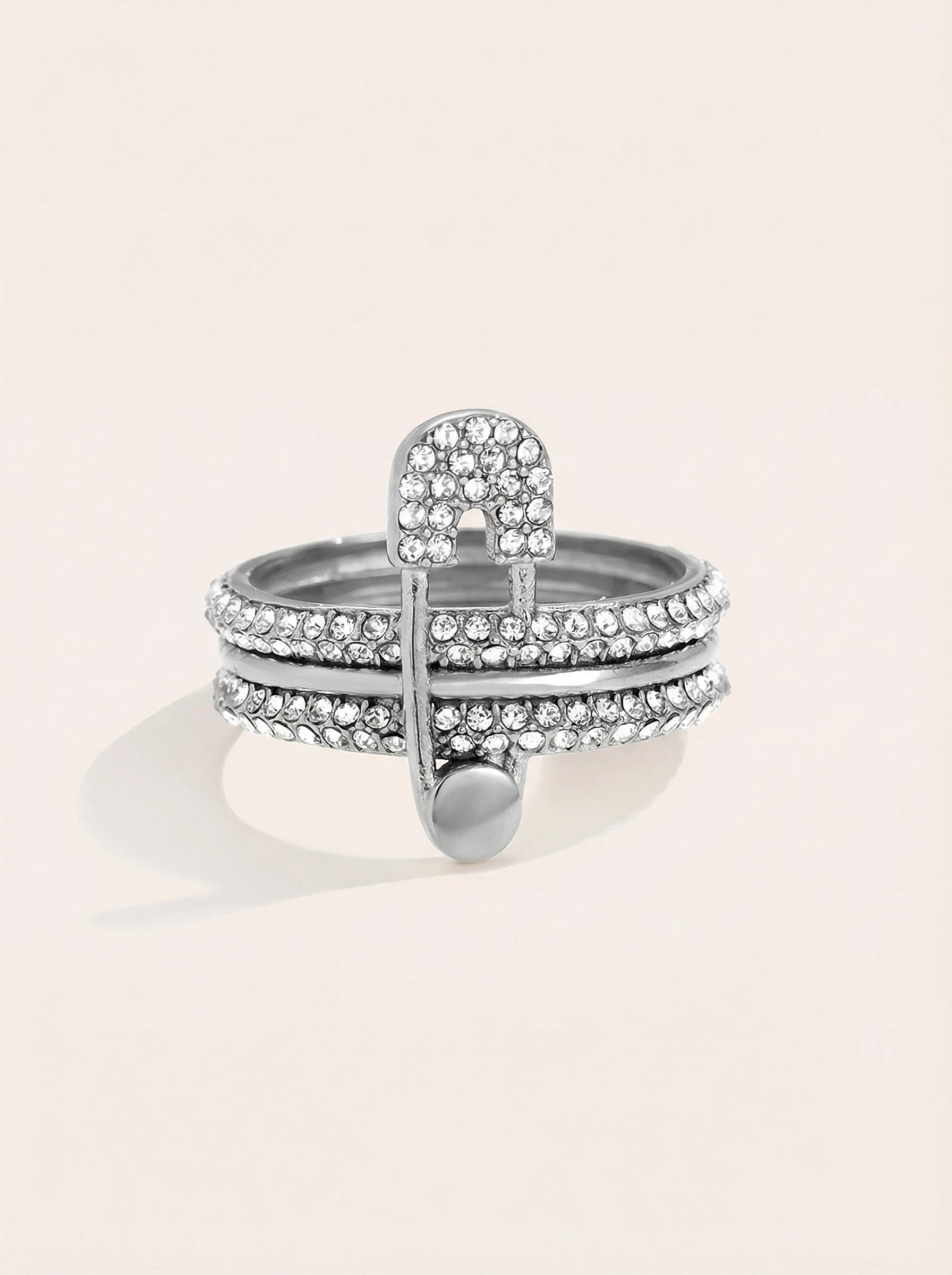 Diamond Ring With Brooch Edelstahl Ring - Produktbild 6
