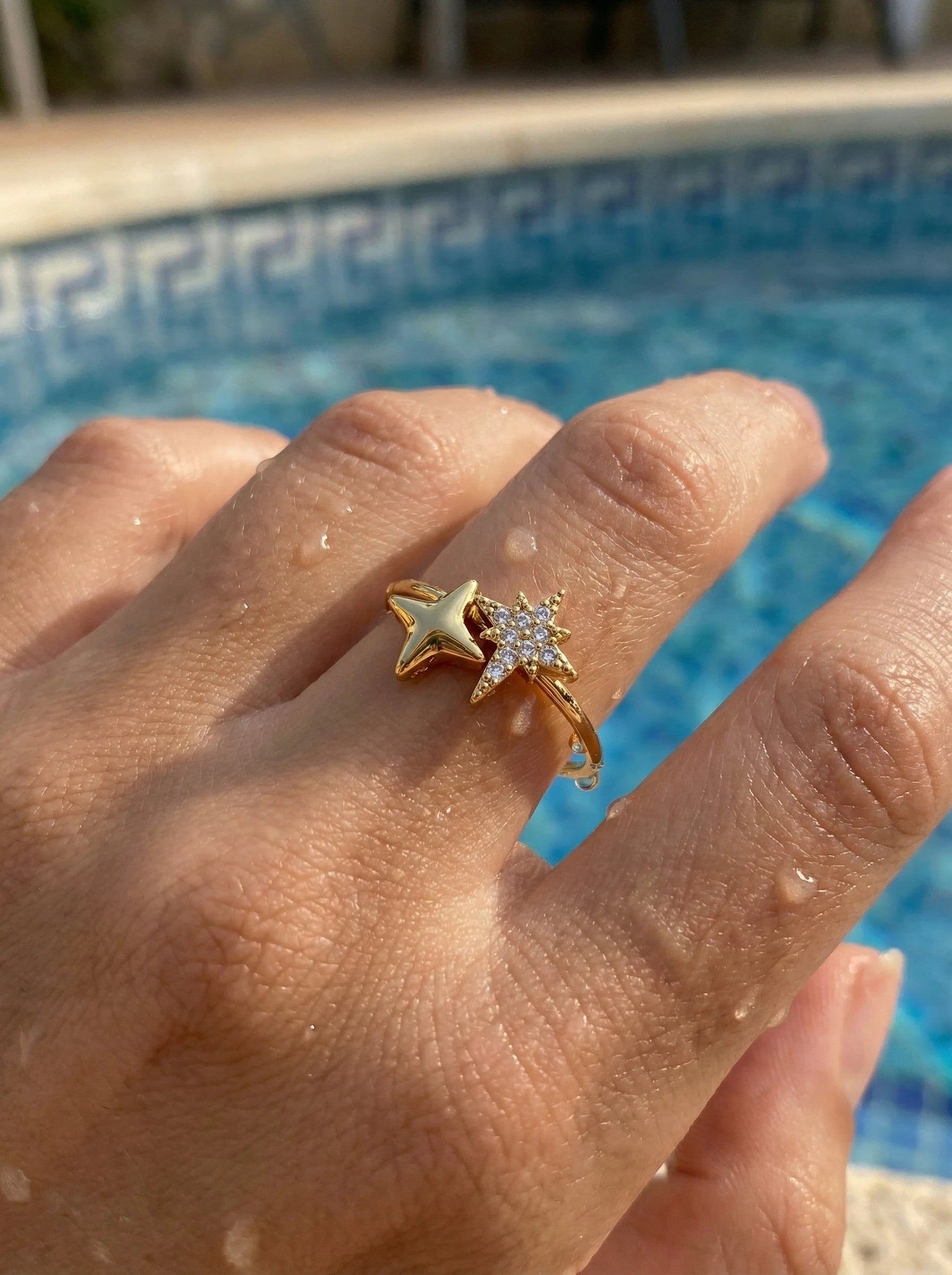 Two Sharp Stars Edelstahl Ring - Produktbild 6