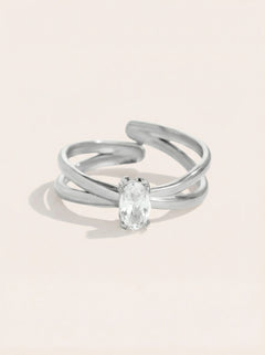 Nice Oval Diamond Edelstahl Ring - Produktbild 9